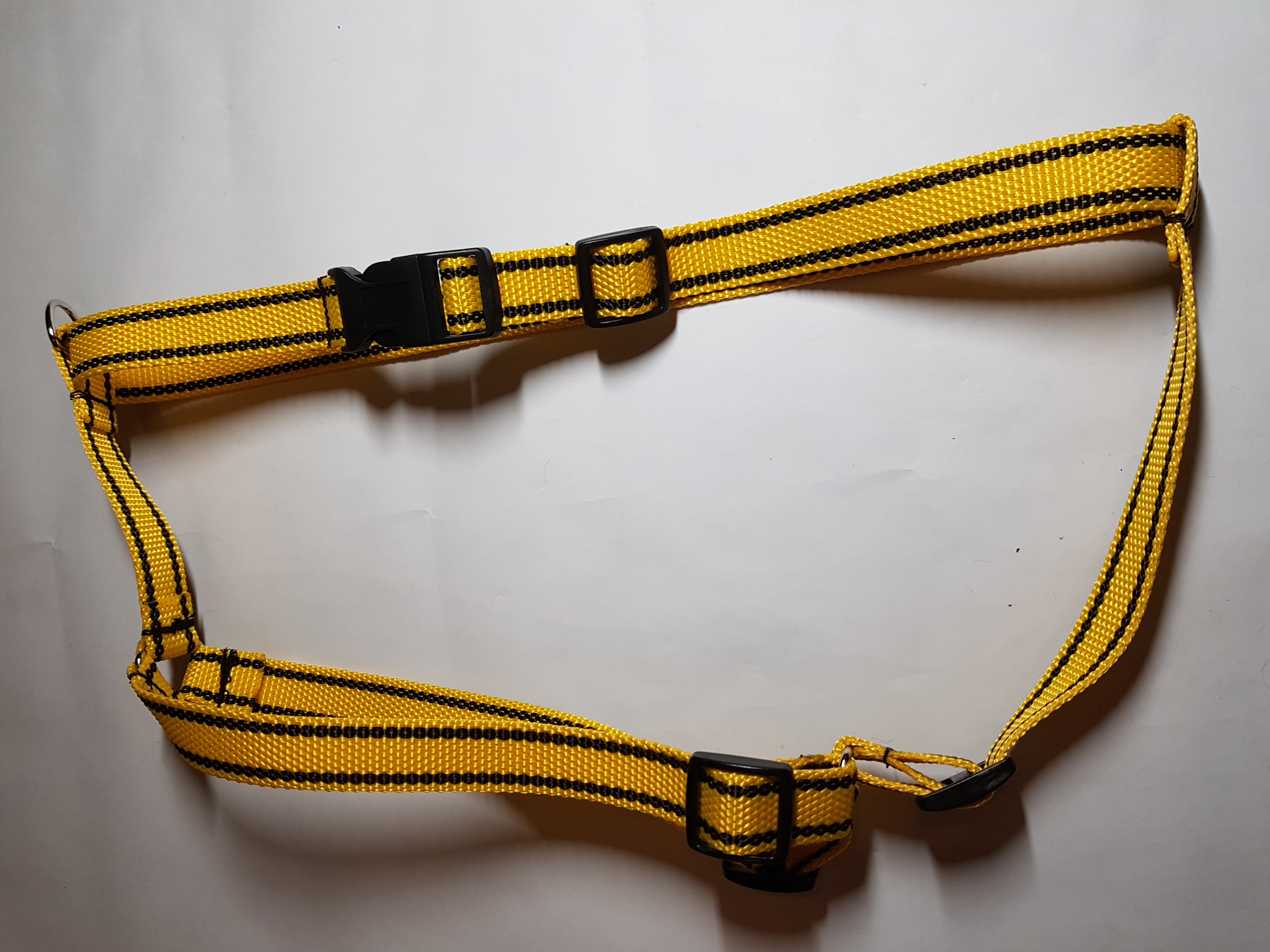 Palkar klasický postroj pre psov 52 cm - 90 cm veľ. 4 žltá s páskami