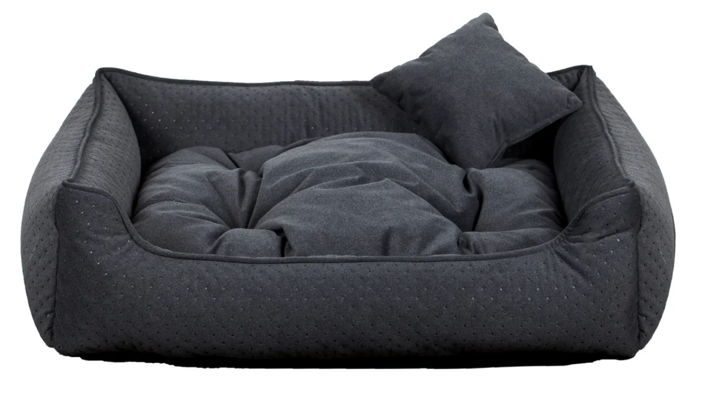 COMFY obdĺžnikový pelech pre psa, antracitový - 90 cm x 75 cm