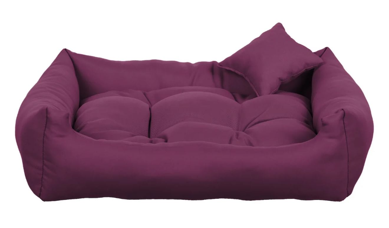 BOHO obdĺžnikový pelech pre psa, vínový - 80 cm x 65 cm