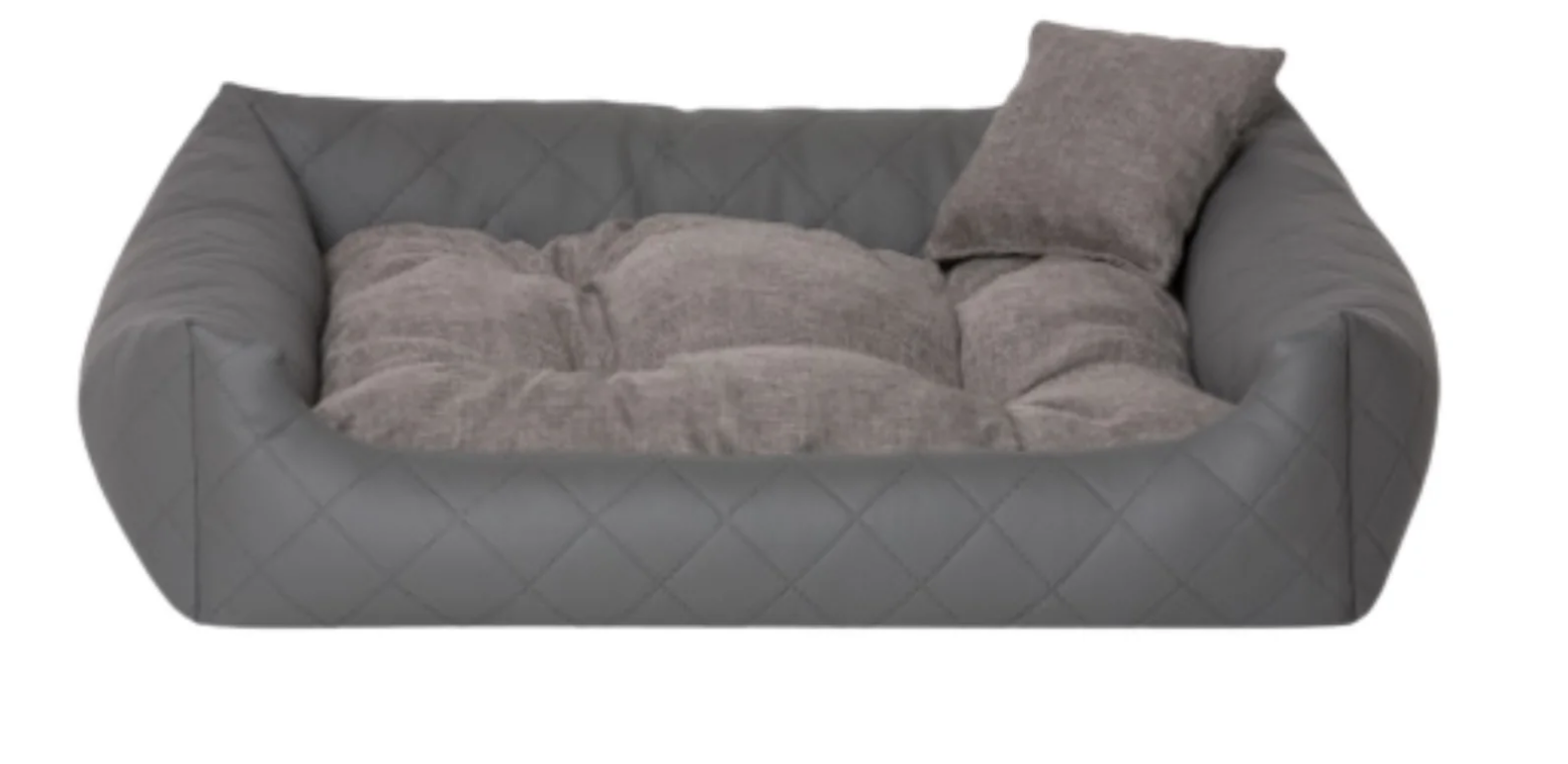 FANCY obdĺžnikový pelech pre psa, tmavo šedý - 55 cm x 45 cm