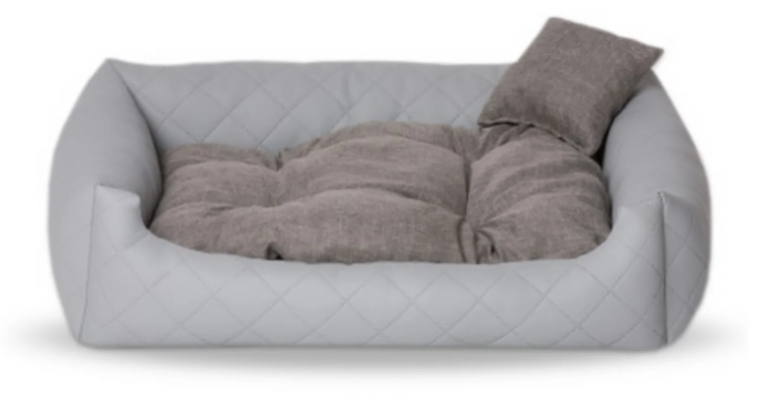 FANCY obdĺžnikový pelech pre psa, svetlo šedý - 55 cm x 45 cm