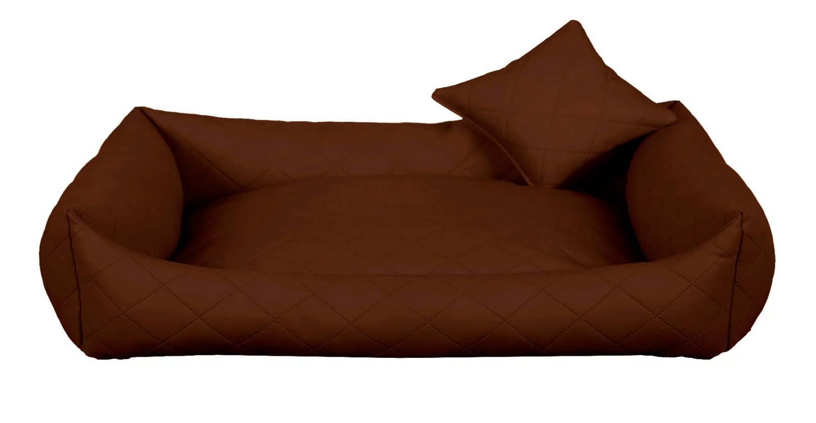 LUXDIAMOND obdĺžnikový pelech pre psa, hnedá - 100 cm x 75 cm