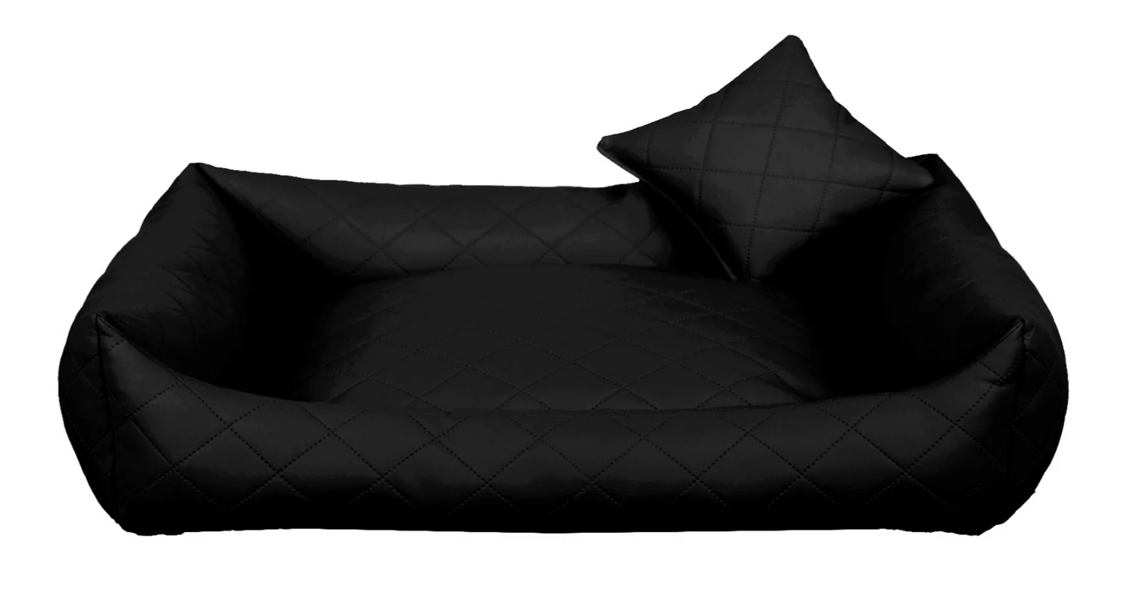 LUXDIAMOND obdĺžnikový pelech pre psa, čierny - 100 cm x 75 cm