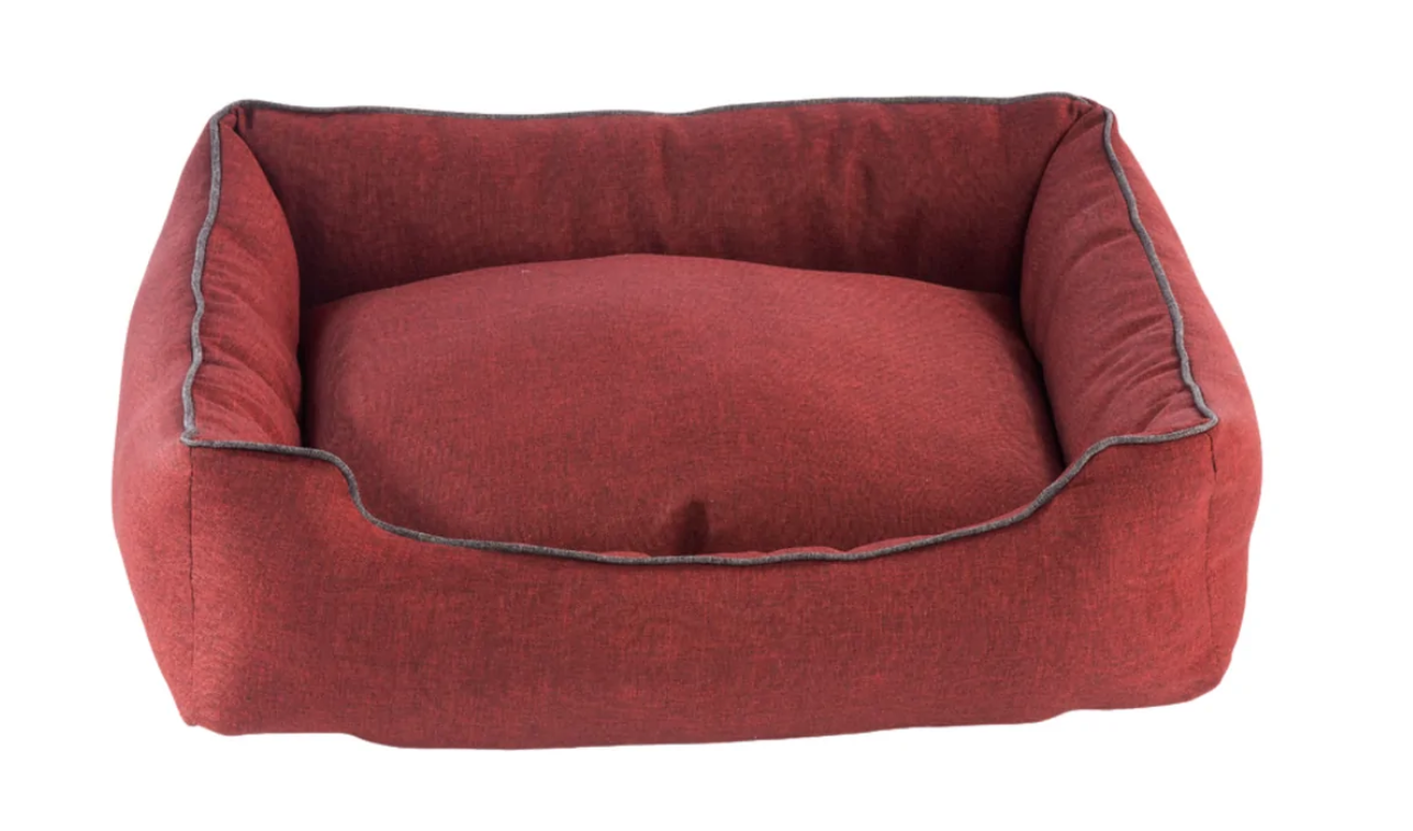 COZY obdĺžnikový pelech pre psa, bordó - 80 cm x 65 cm