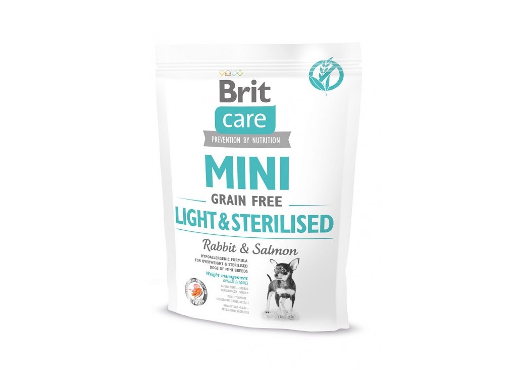 Brit Care MINI Grain Free Light & Sterilised 400g