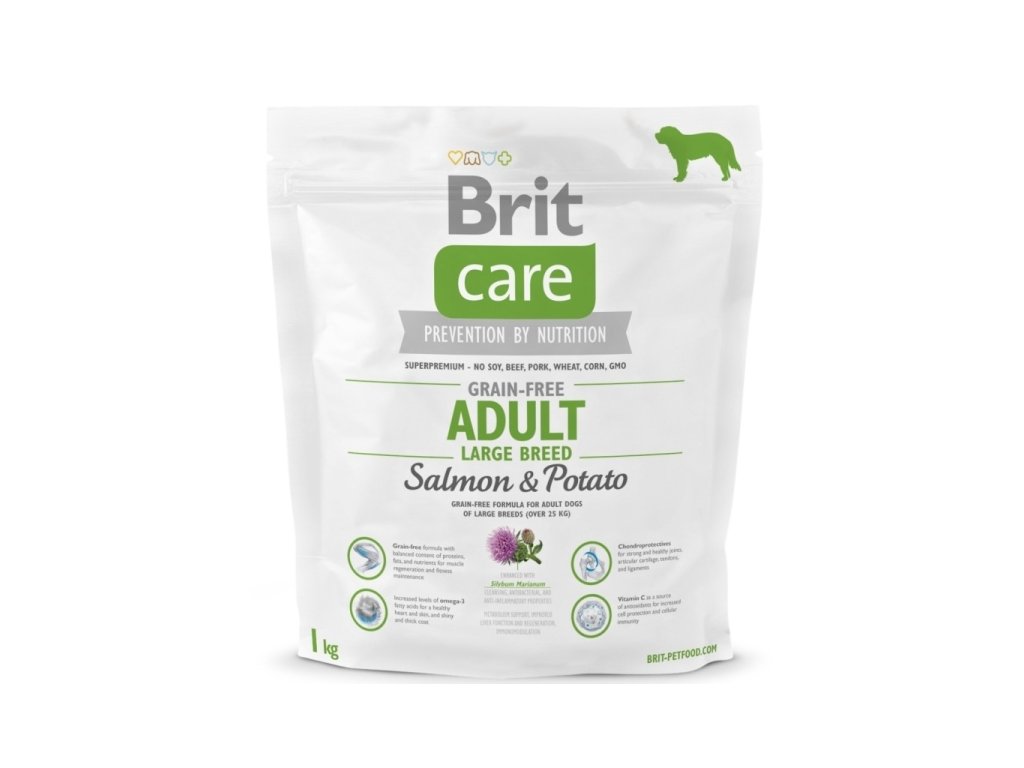 Brit Care Grain-free Adult Large Breed Salmon & Potato 1kg