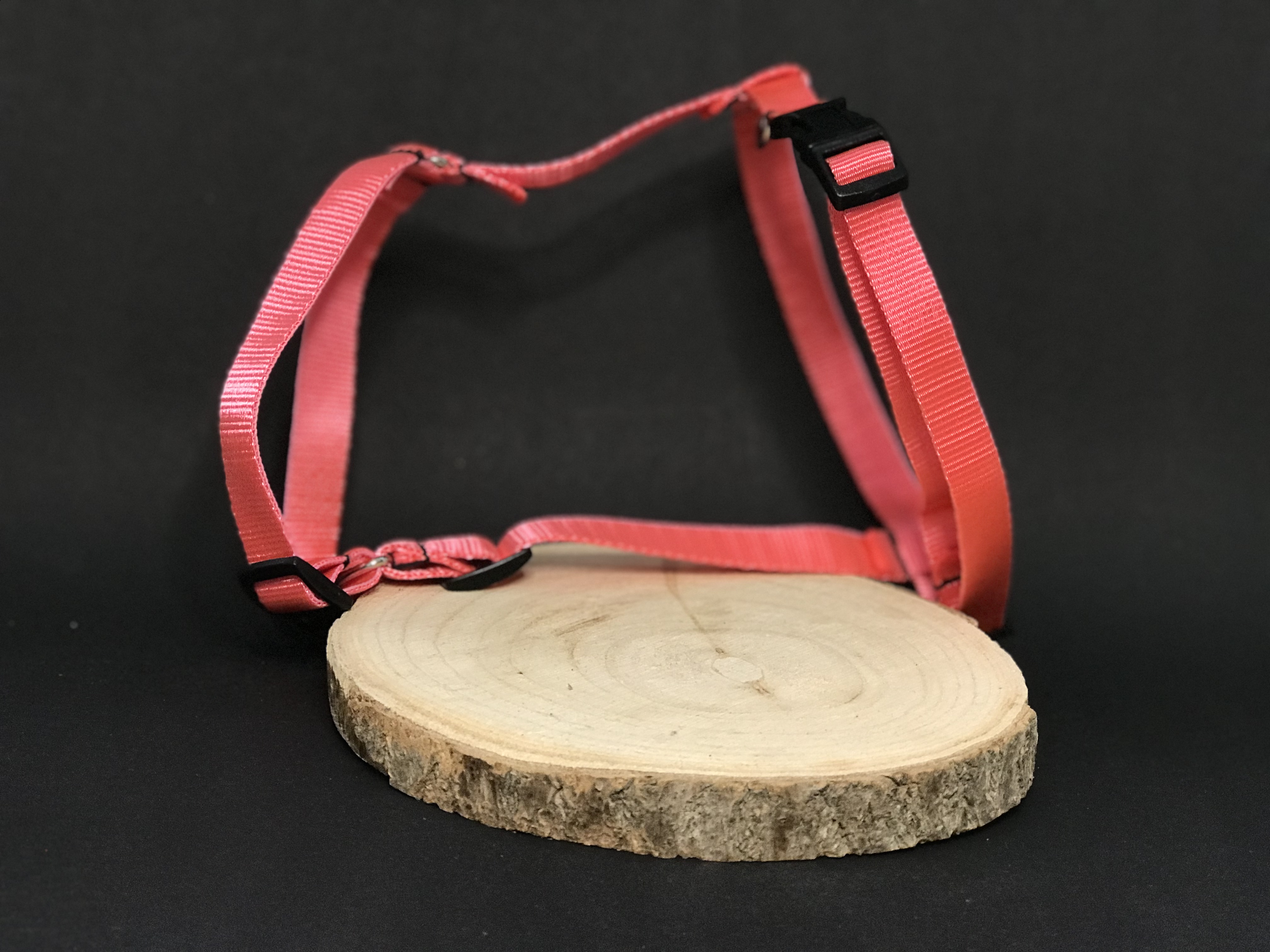 Palkar klasický postroj pre psov 28 cm - 45 cm veľ. 2 ružová