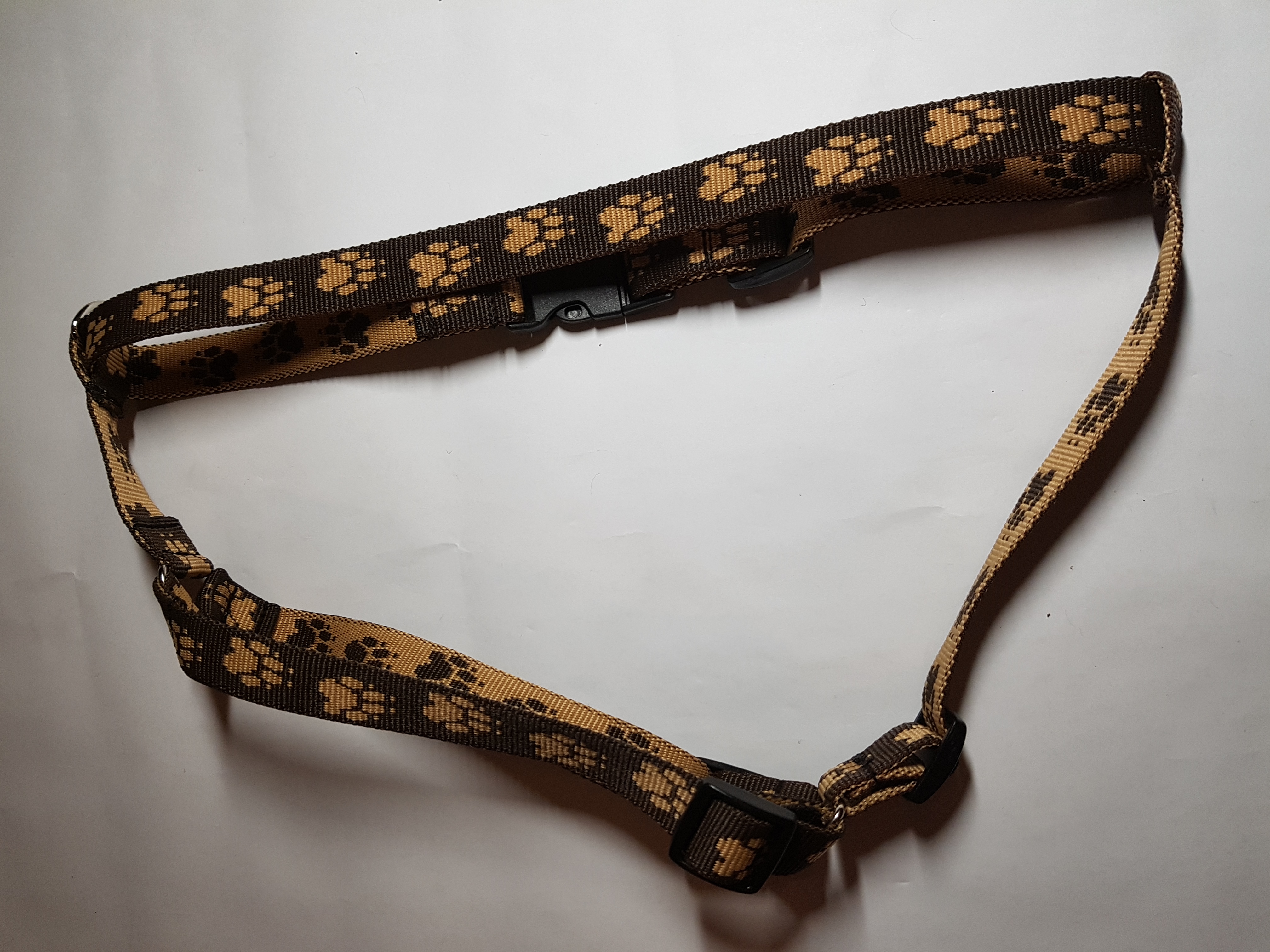 Palkar klasický postroj pre psov 52 cm - 90 cm veľ. 4 hnedá s labkami