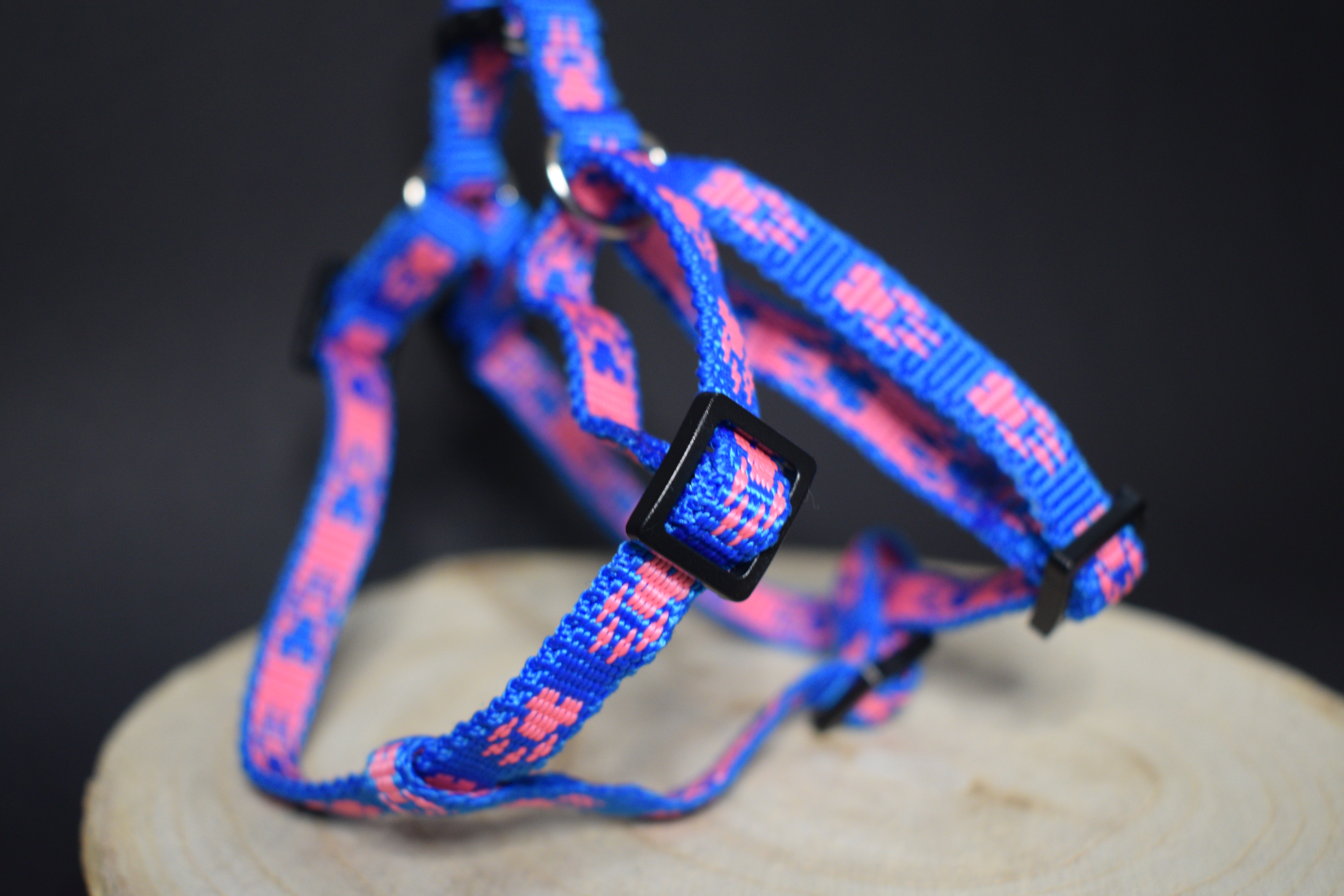 Palkar motýlik postroj pre psov 28 cm - 40 cm veľ. 1 fialovo-modrá s labkami