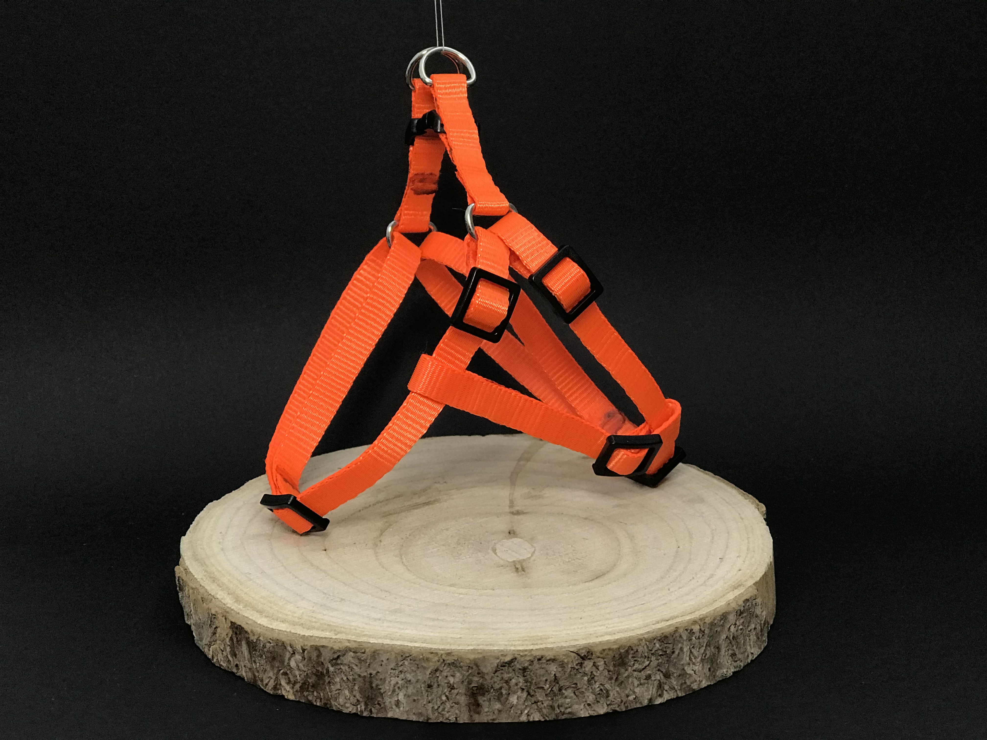 Palkar motýlik postroj pre psov 28 cm - 40 cm veľ. 1 oranžová-lesklá