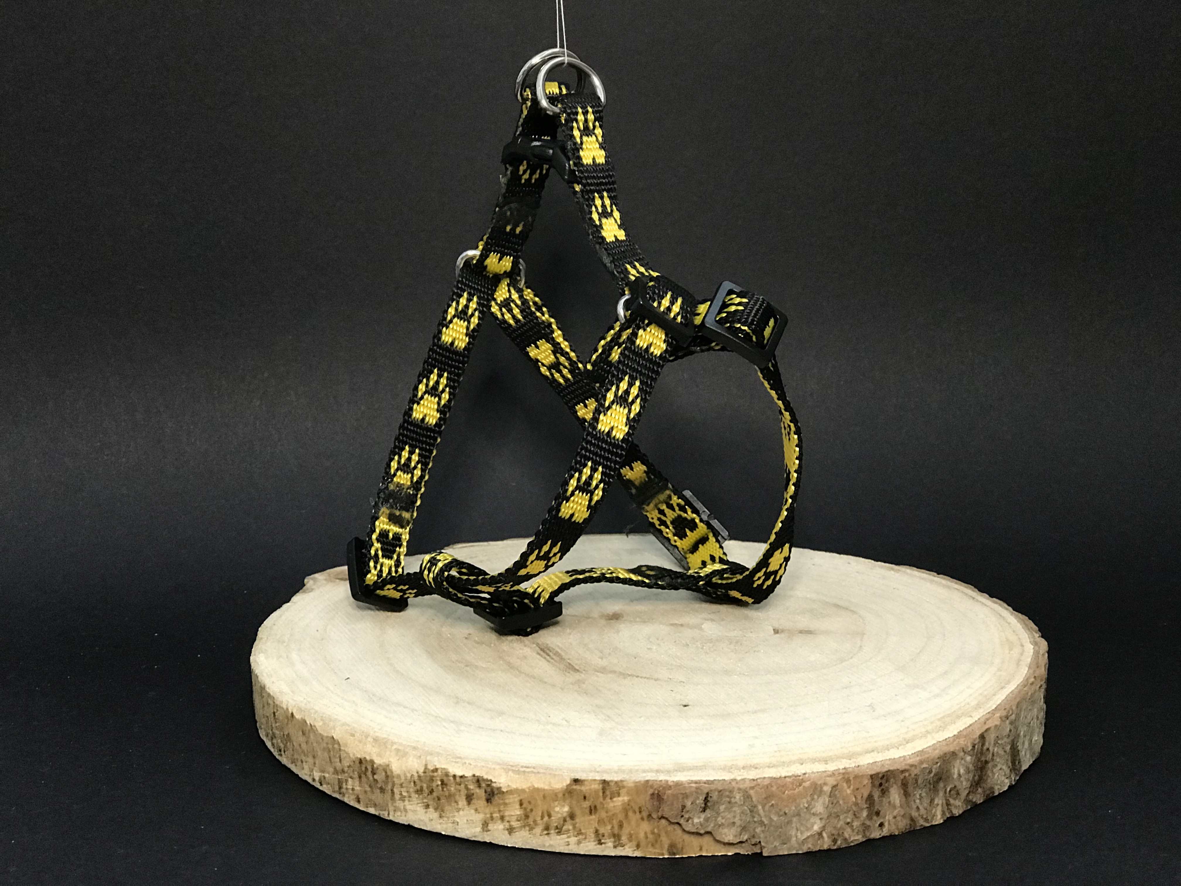 Palkar motýlik postroj pre psov 28 cm - 40 cm veľ. 1 čierno-žltá s labkami