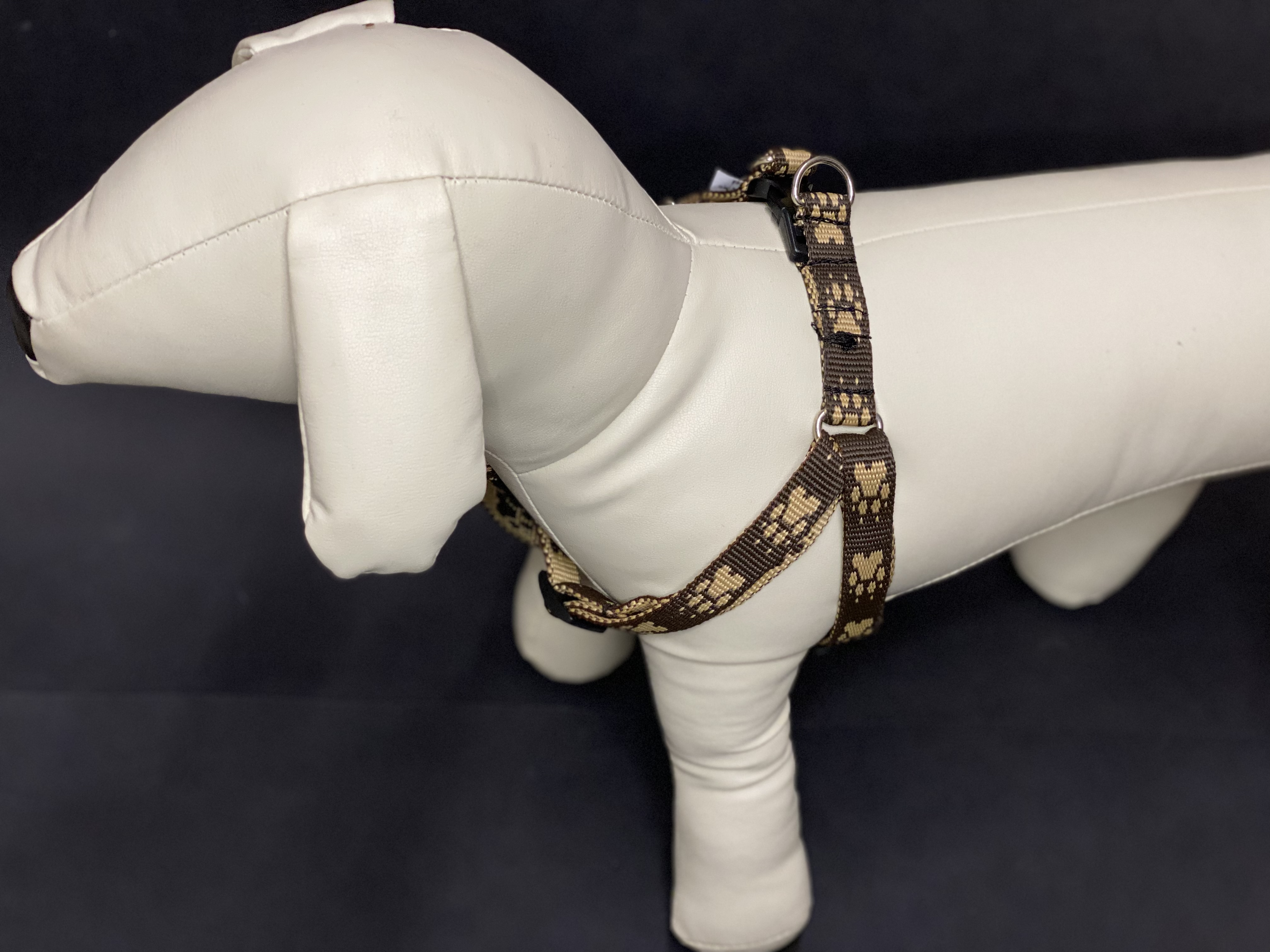 Palkar motýlik postroj pre psov 44 cm - 62 cm veľ. 2 hnedá s labkami