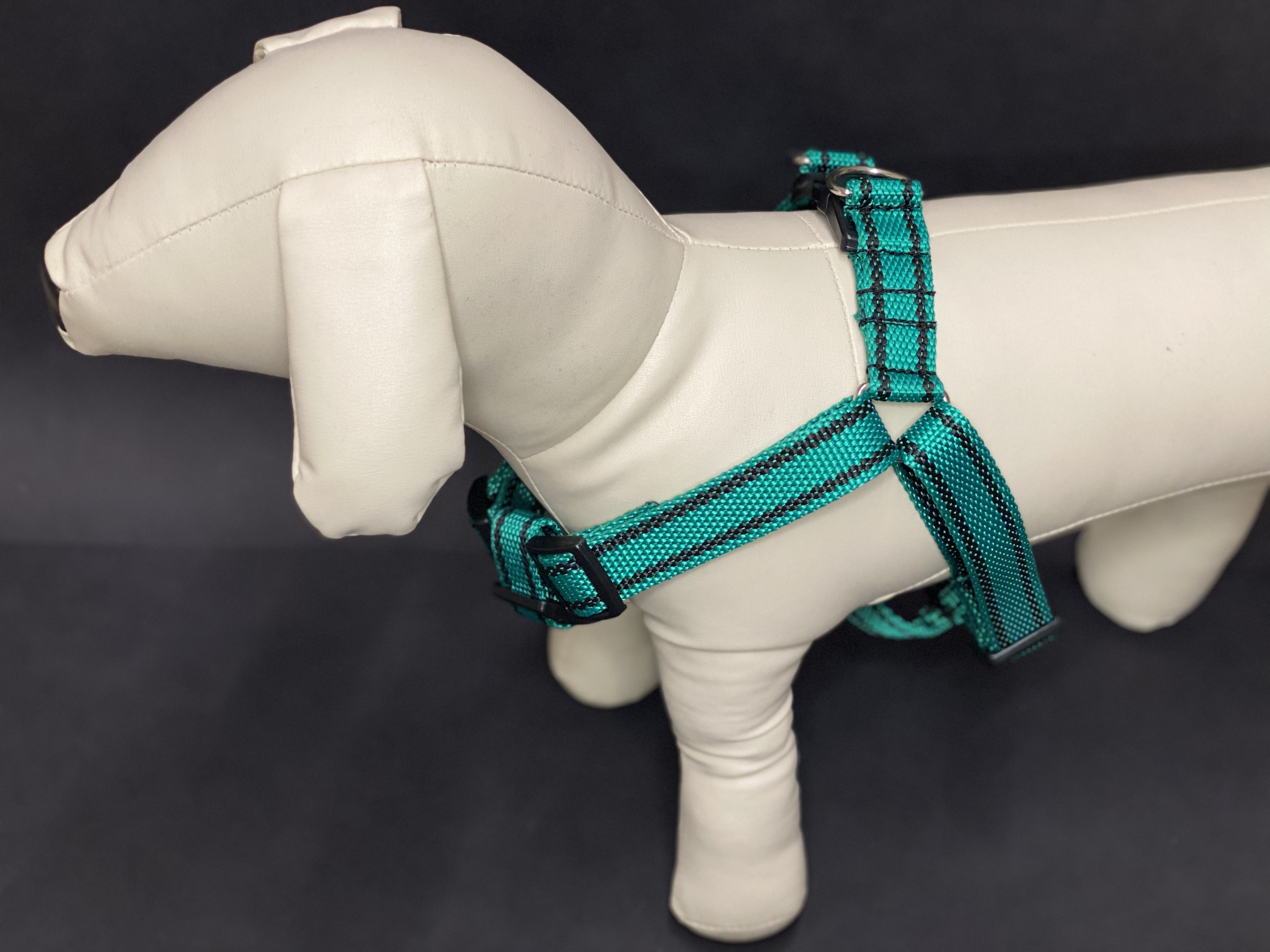 Palkar motýlik postroj pre psov 58 cm - 87 cm veľ. 5 tmavo-zelená s páskami