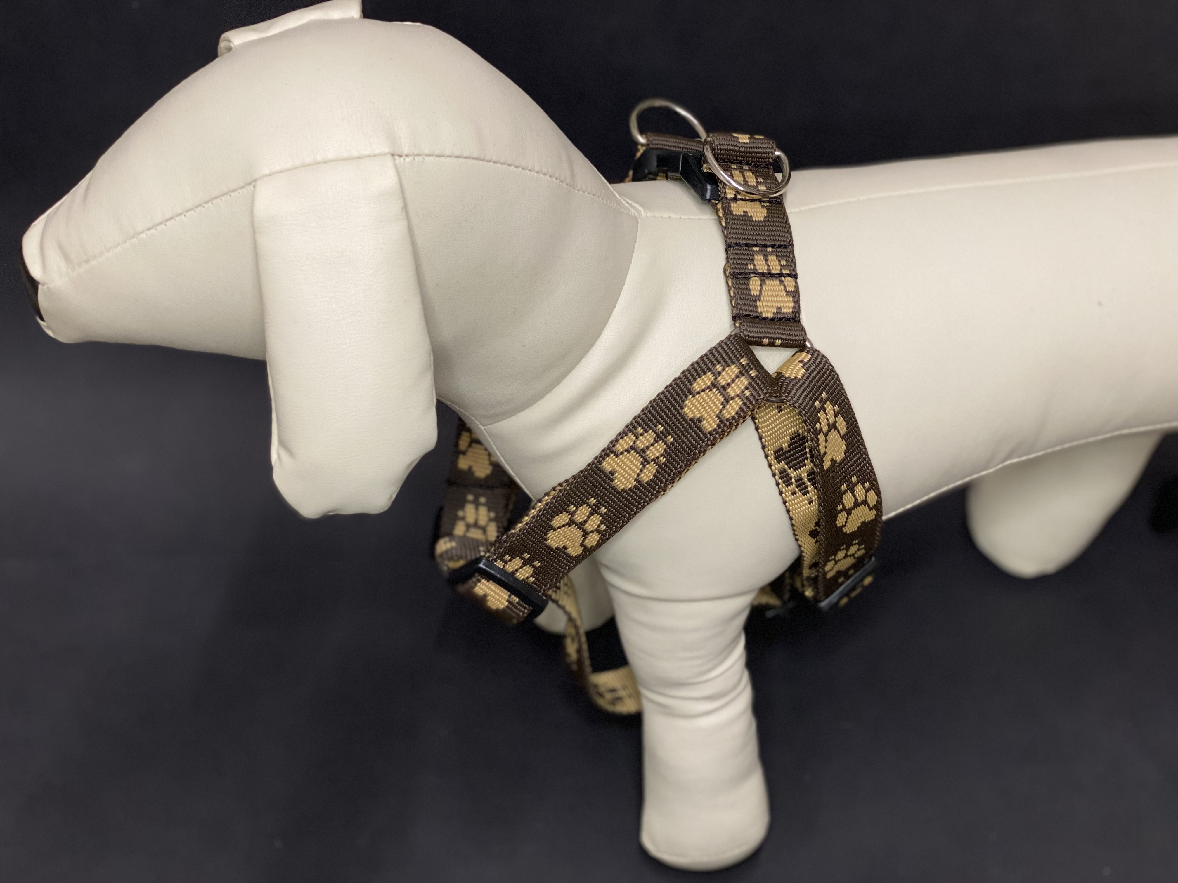 Palkar motýlik postroj pre psov 58 cm - 87 cm veľ. 5 hnedá s labkami