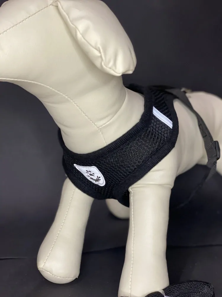 REFLEX Šírky pre psa s vodítkom L - čierné