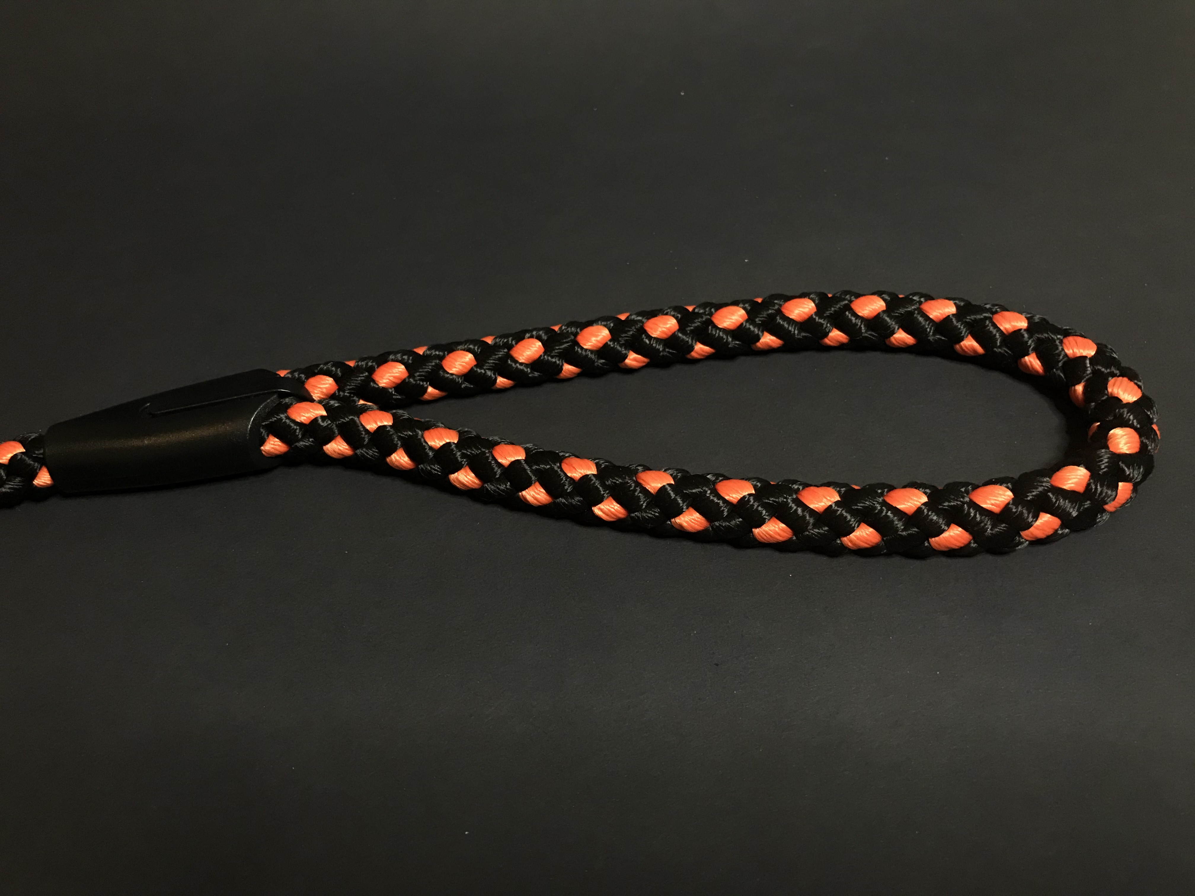 Palkar vodítko pre psov 150 cm x 14 mm čierno-oranžová