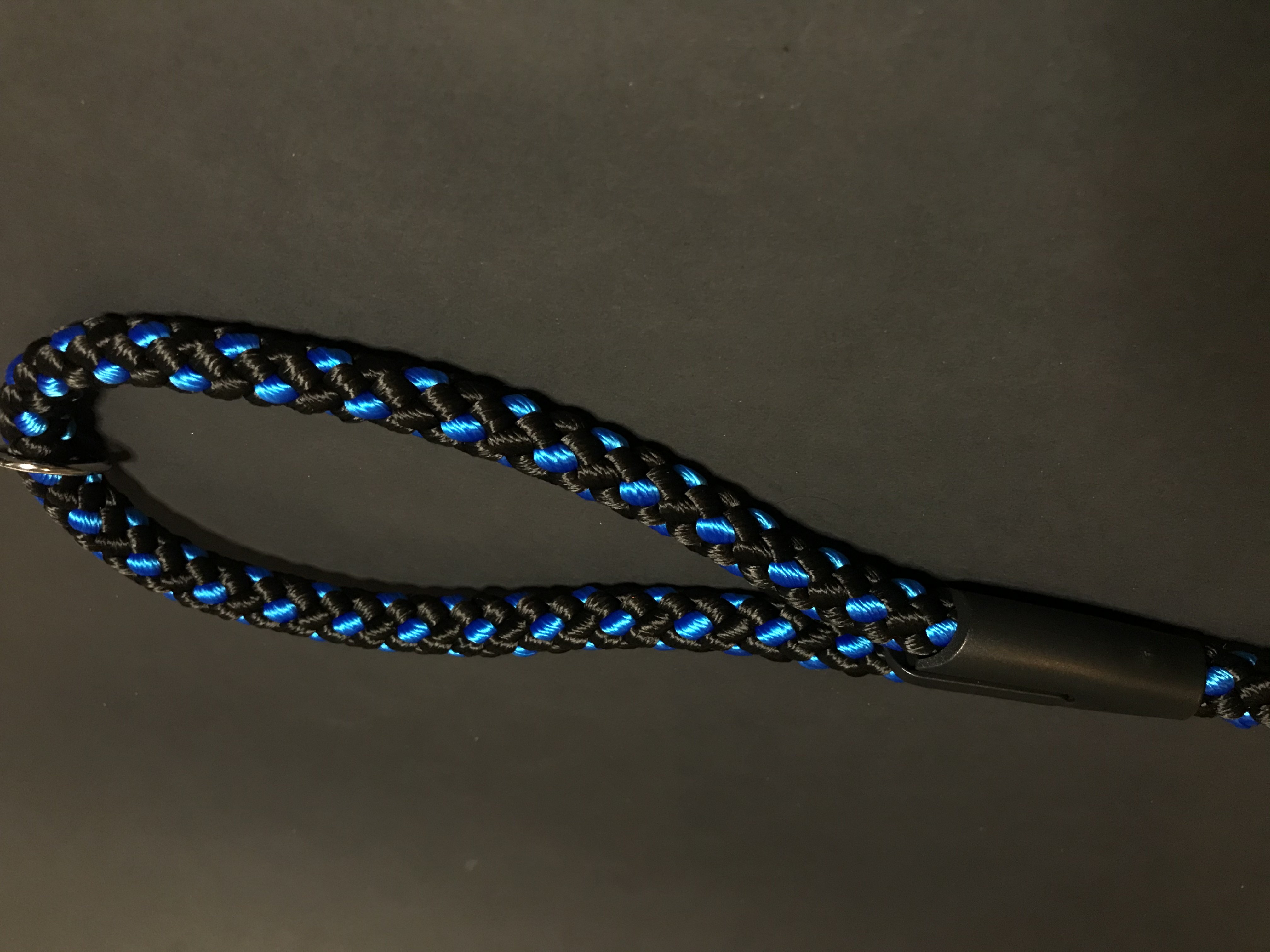 Palkar vodítko pre psov 150 cm x 14 mm čierno-modrá