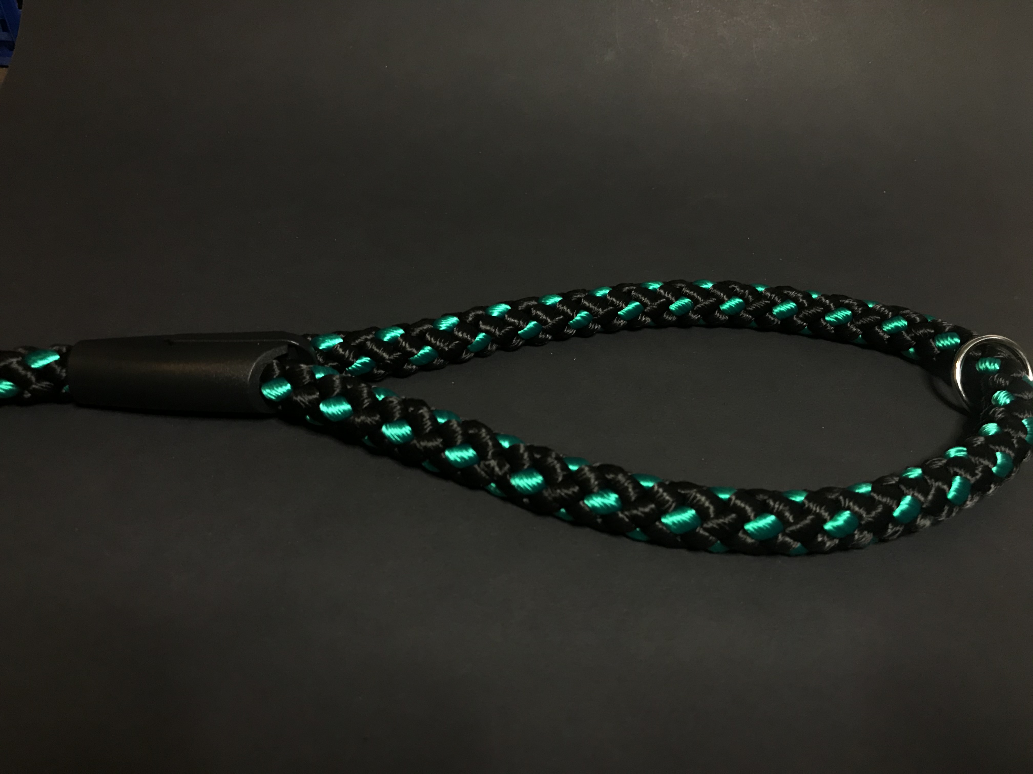Palkar vodítko pre psov 150 cm x 14 mm čierno-zelená