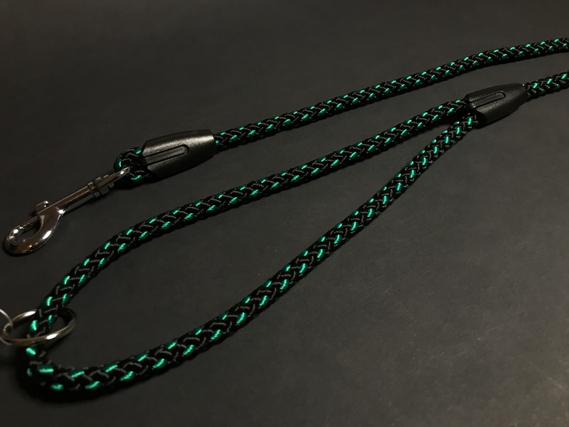 Palkar vodítko pre psov 150 cm x 8 mm čierno-zelená