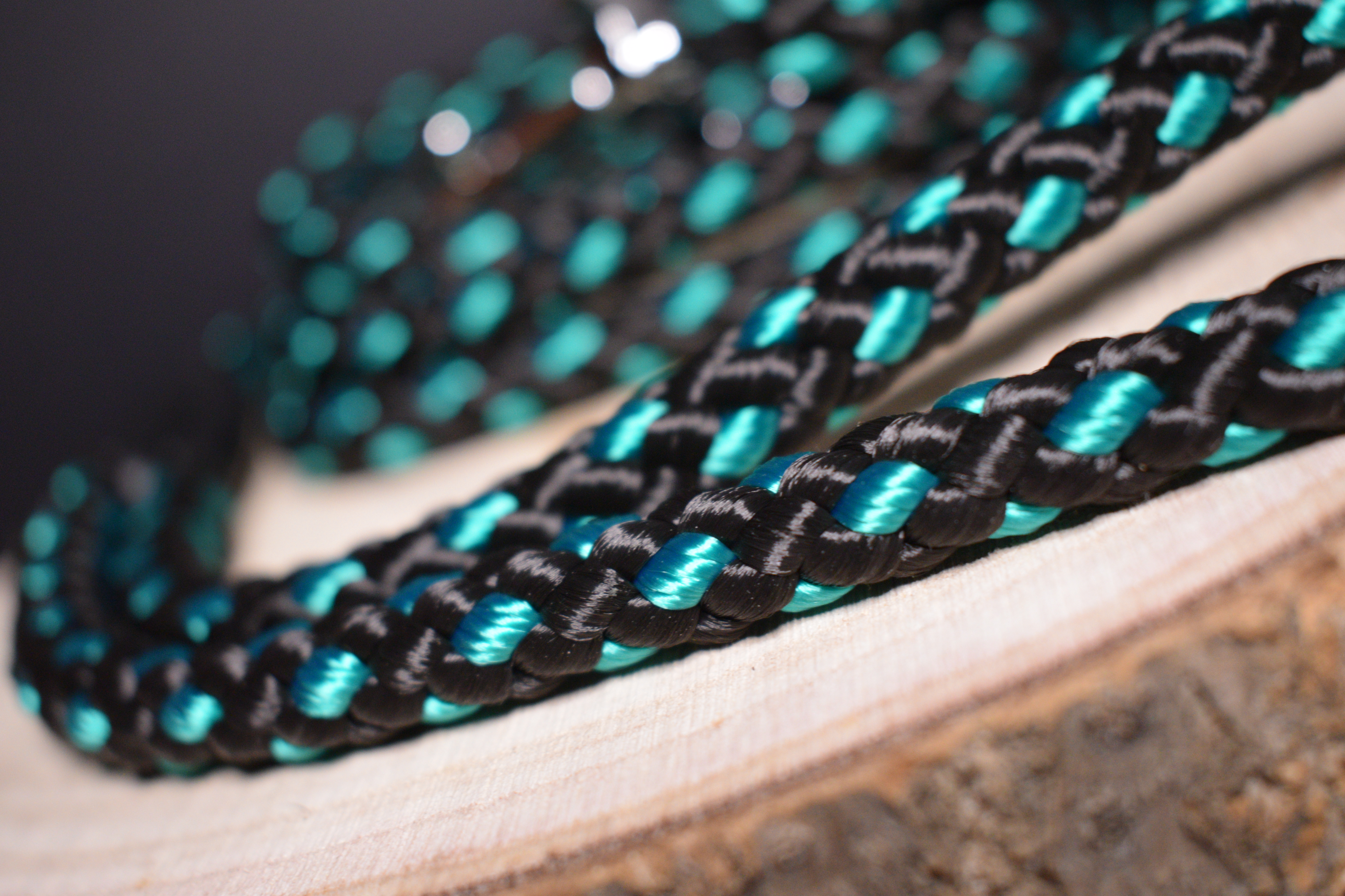 Palkar vodítko pre psov 150 cm x 10 mm čierno-zelená