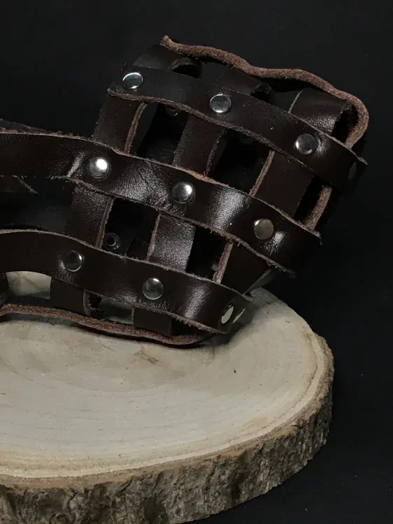 Palkar kožený náhubok pre psov veľ. 2 24 cm x 7 cm hnedá