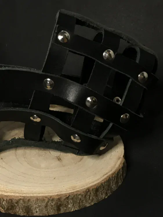 Palkar kožený náhubok pre psov veľ. 4 32 cm x 9 cm čierna