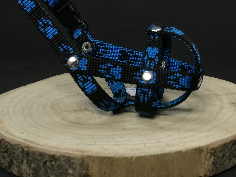 Palkar nylonový náhubok pre psov veľ. 0 12 cm x 3 cm čierno-modrá