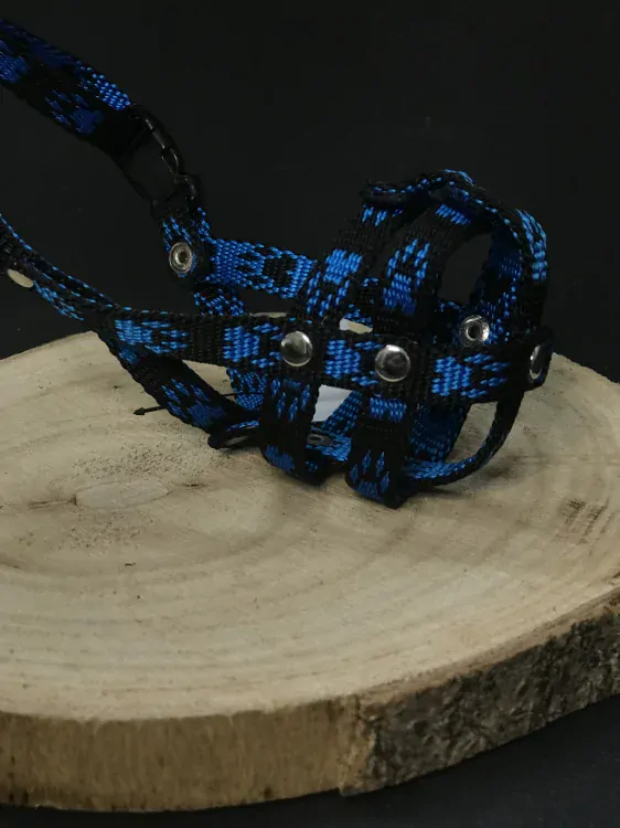 Palkar nylonový náhubok pre psov veľ. 0,5 14 cm x 4 cm čierno-modrá