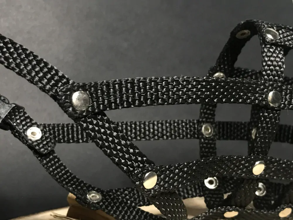 Palkar nylonový náhubok pre psov veľ. 4 30 cm x 11 cm čierna