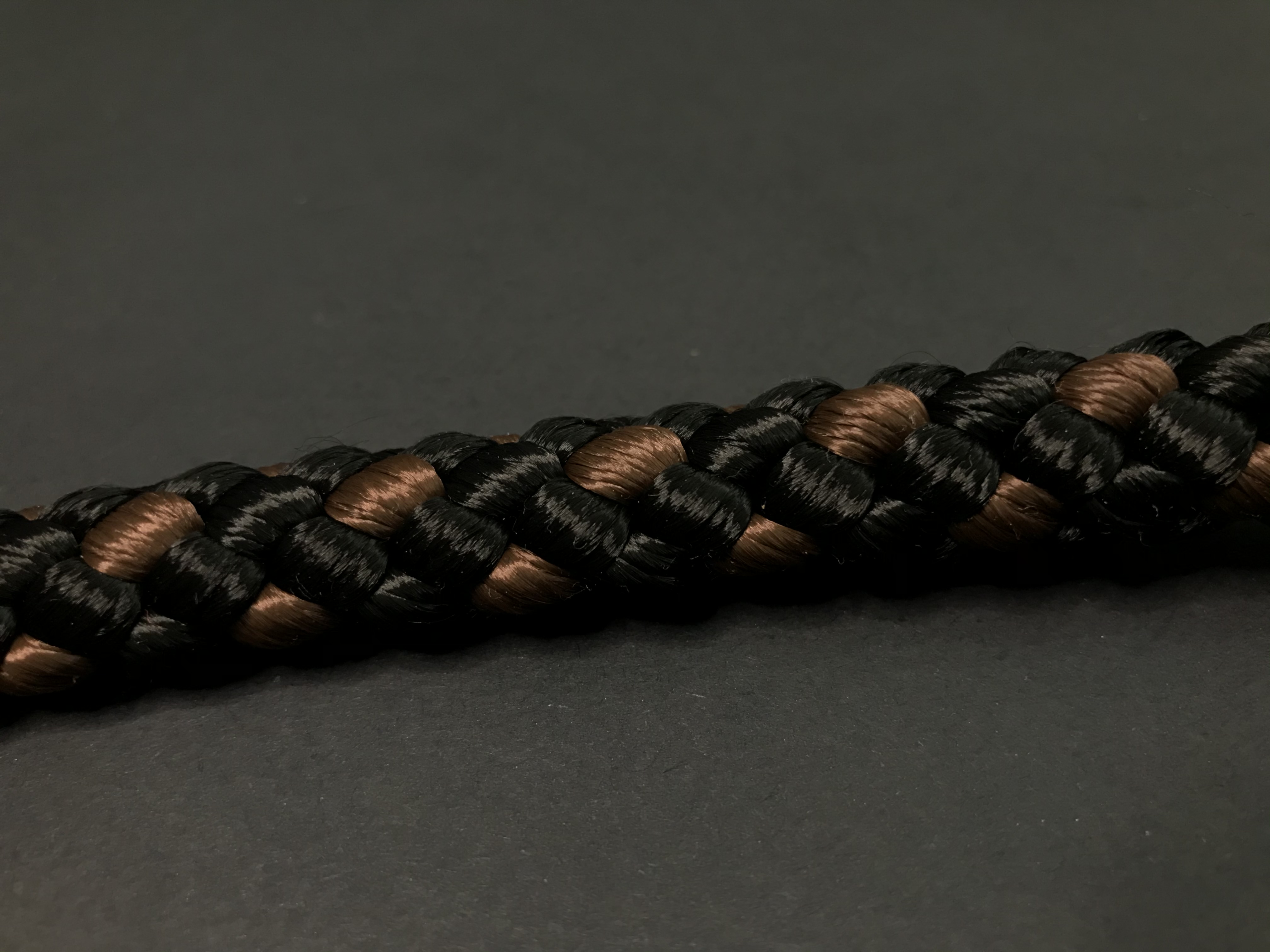 Palkar vodítko rozdvojka pre psov 50 cm x 14 mm čierno-hnedá