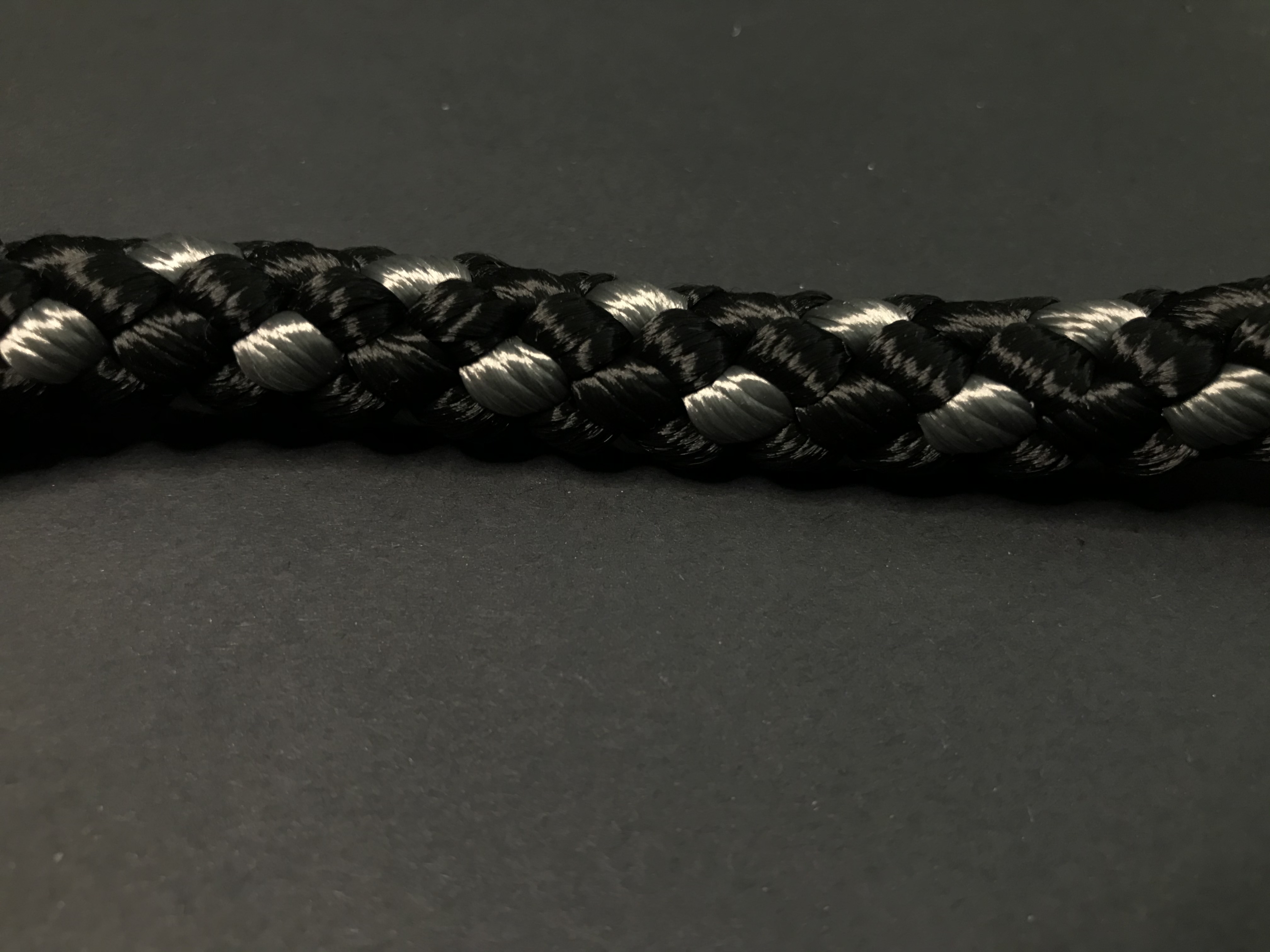 Palkar vodítko rozdvojka pre psov 50 cm x 14 mm čierno-šedá