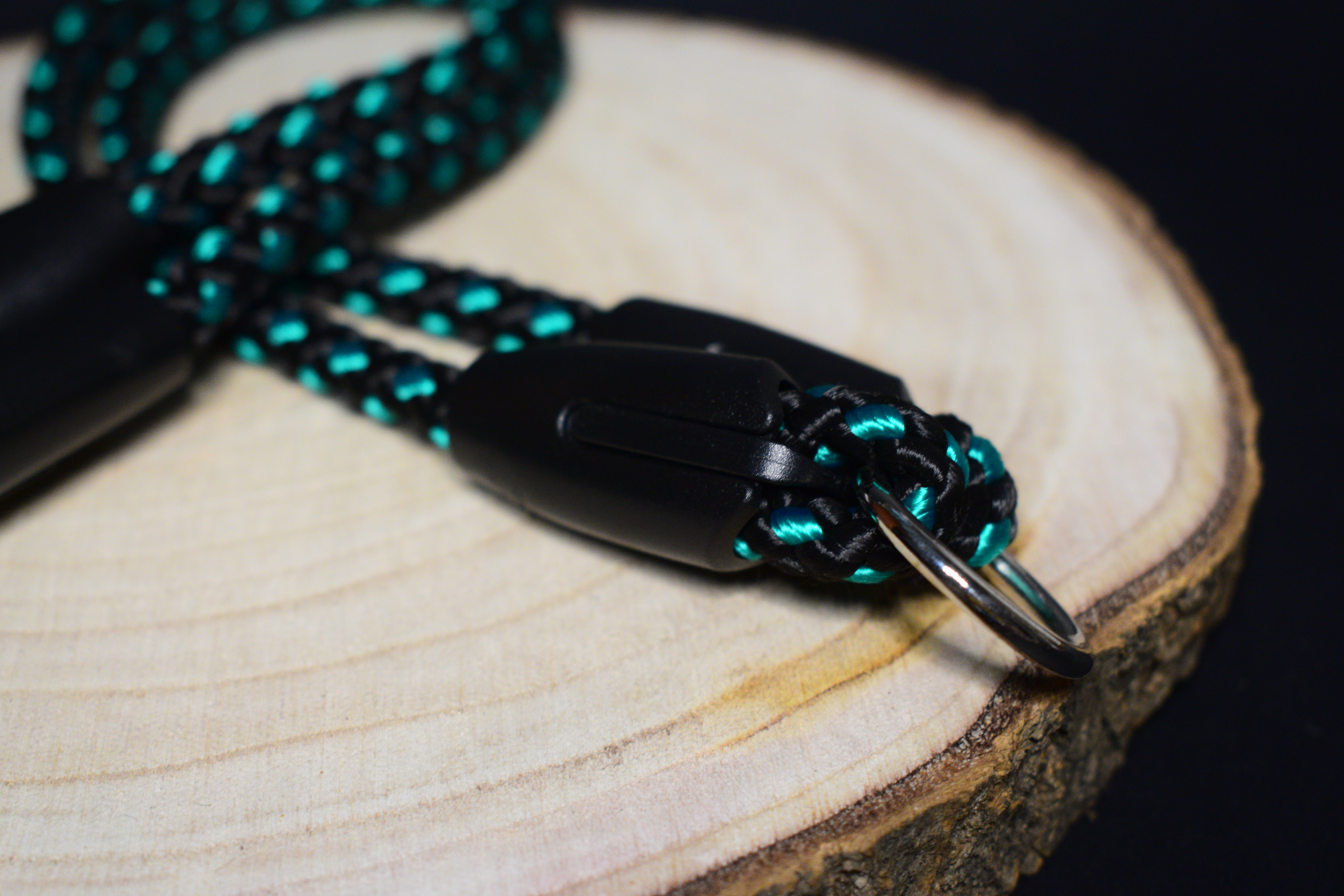 Palkar vodítko rozdvojka pre psov 40 cm x 8 mm čierno-zelená