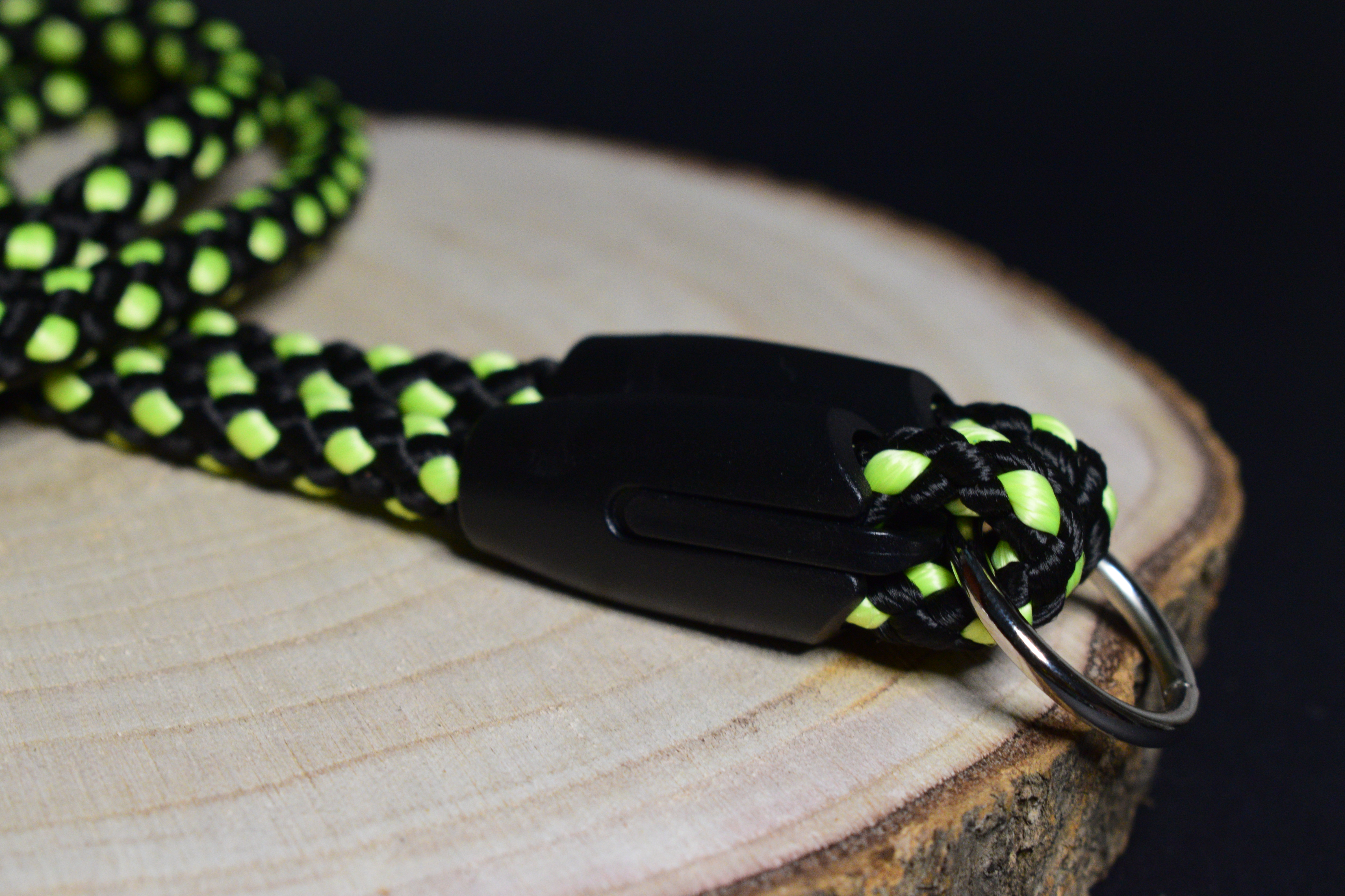 Palkar vodítko rozdvojka pre psov 40 cm x 8 mm čierno-fosforová