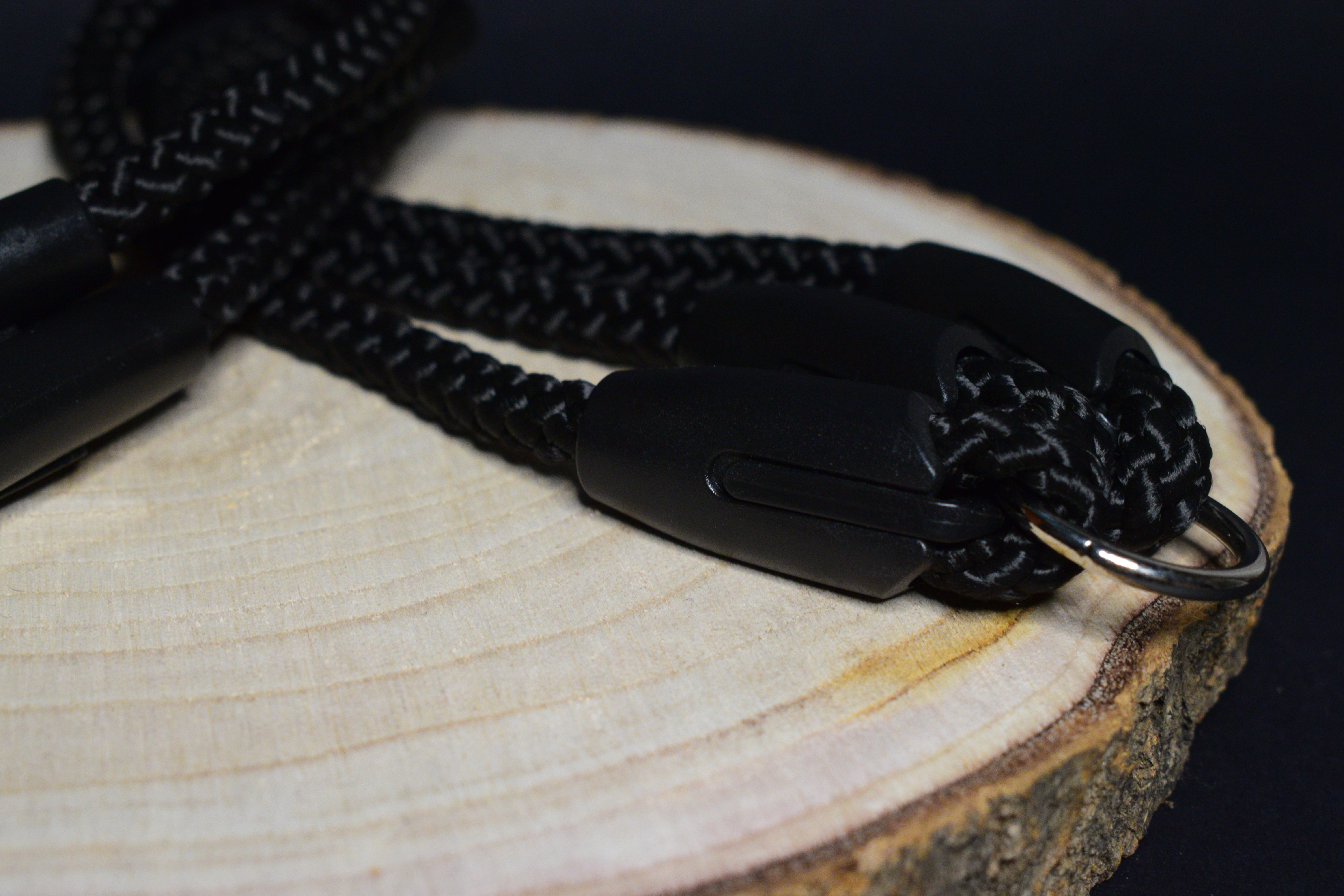 Palkar vodítko roztrojka pre psov 40 cm x 8 mm čierna