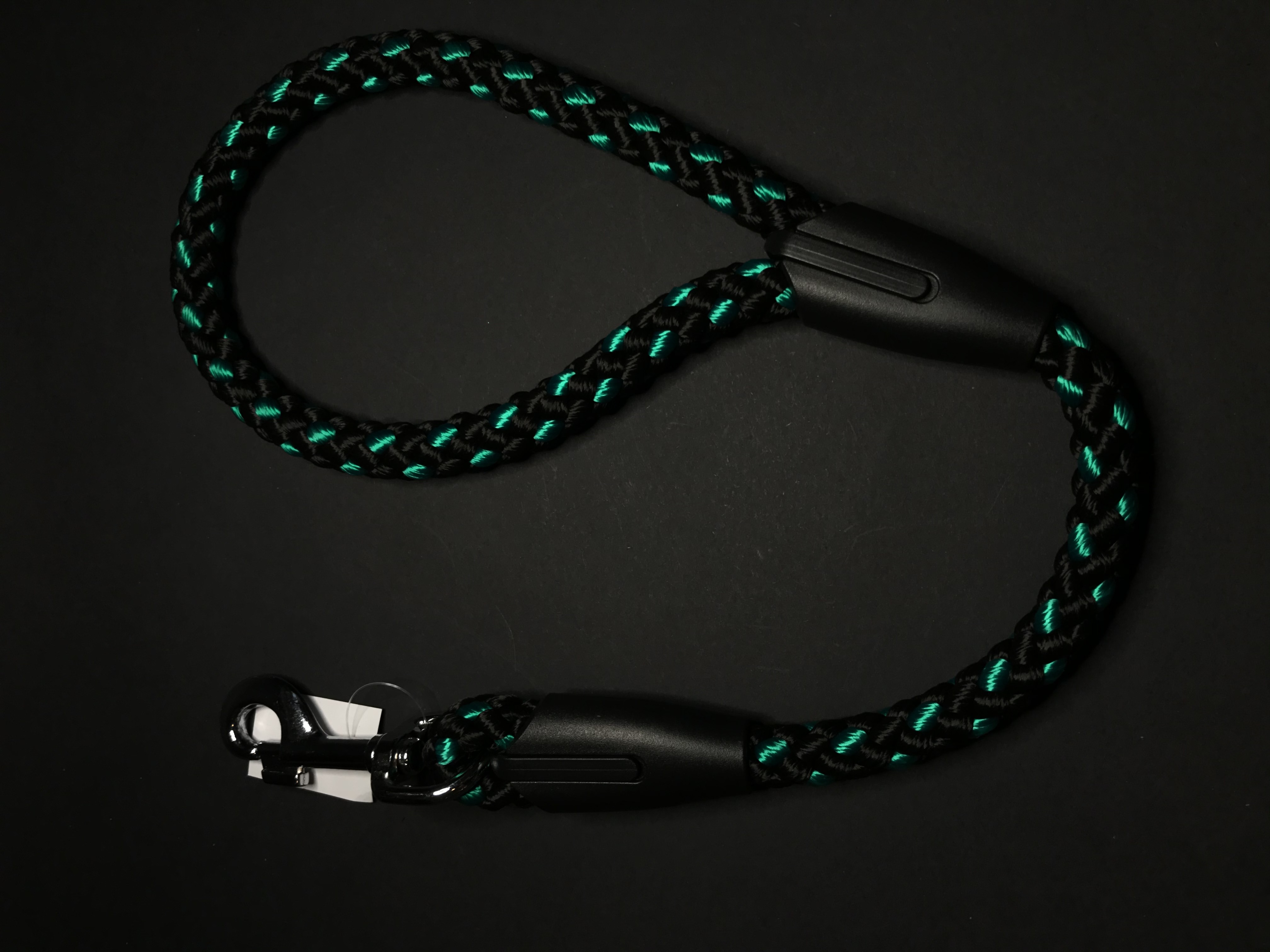 Palkar vodítko ucho pre psov 55 cm x 14 mm čierno-zelená
