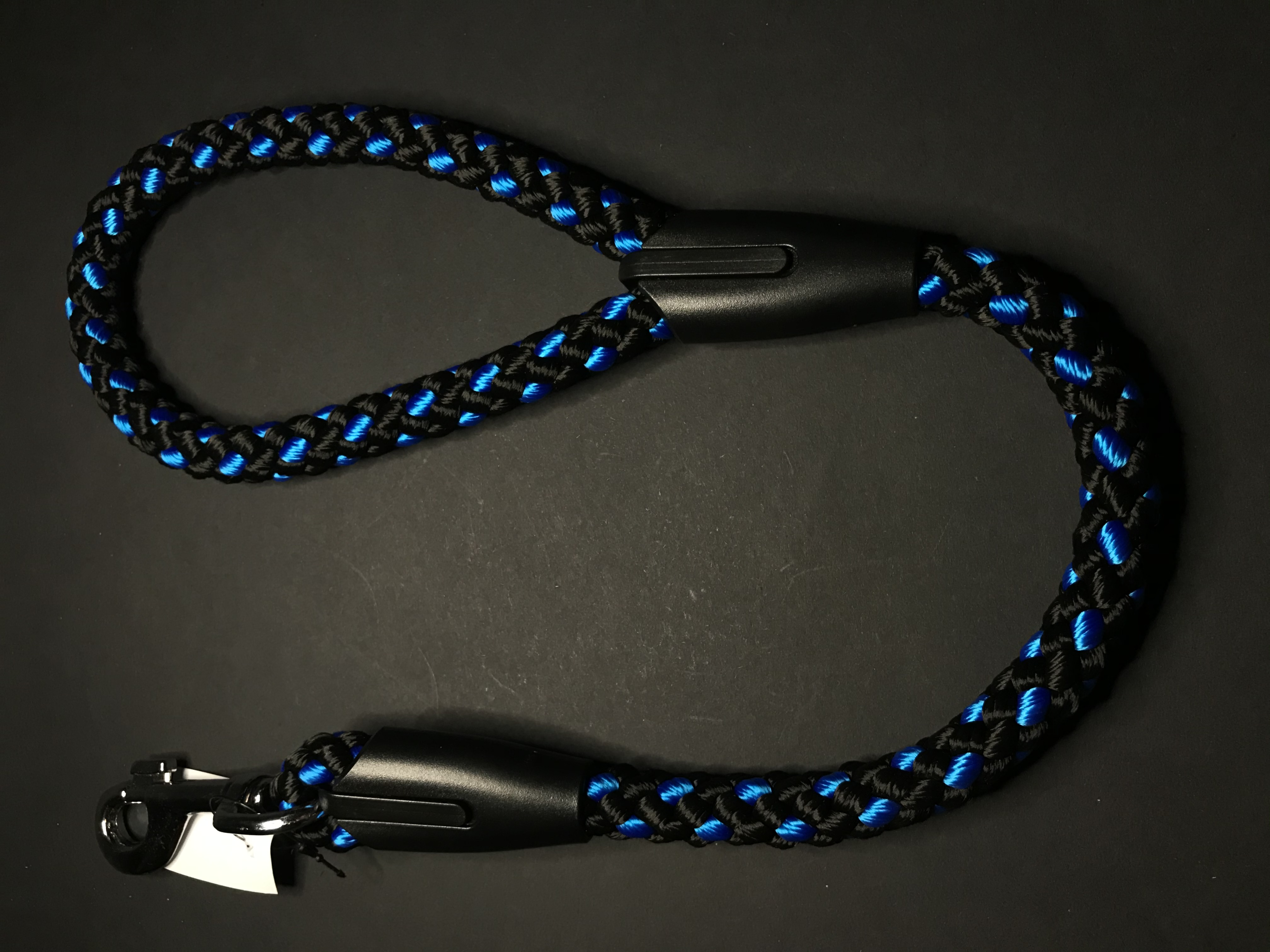 Palkar vodítko ucho pre psov 55 cm x 14 mm čierno-modrá