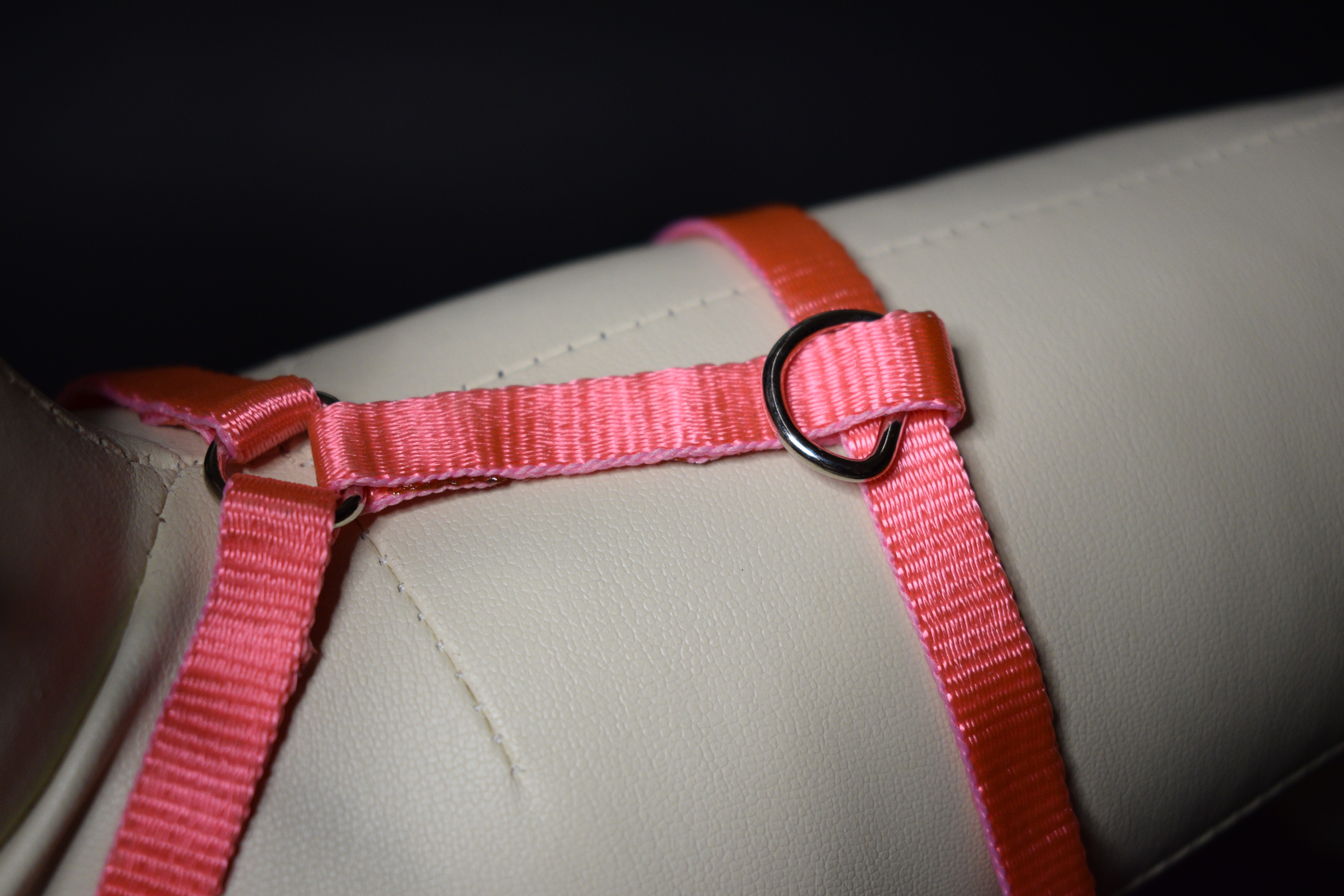 Palkar klasický postroj pre psov 22 cm - 40 cm veľ. 1 ružová