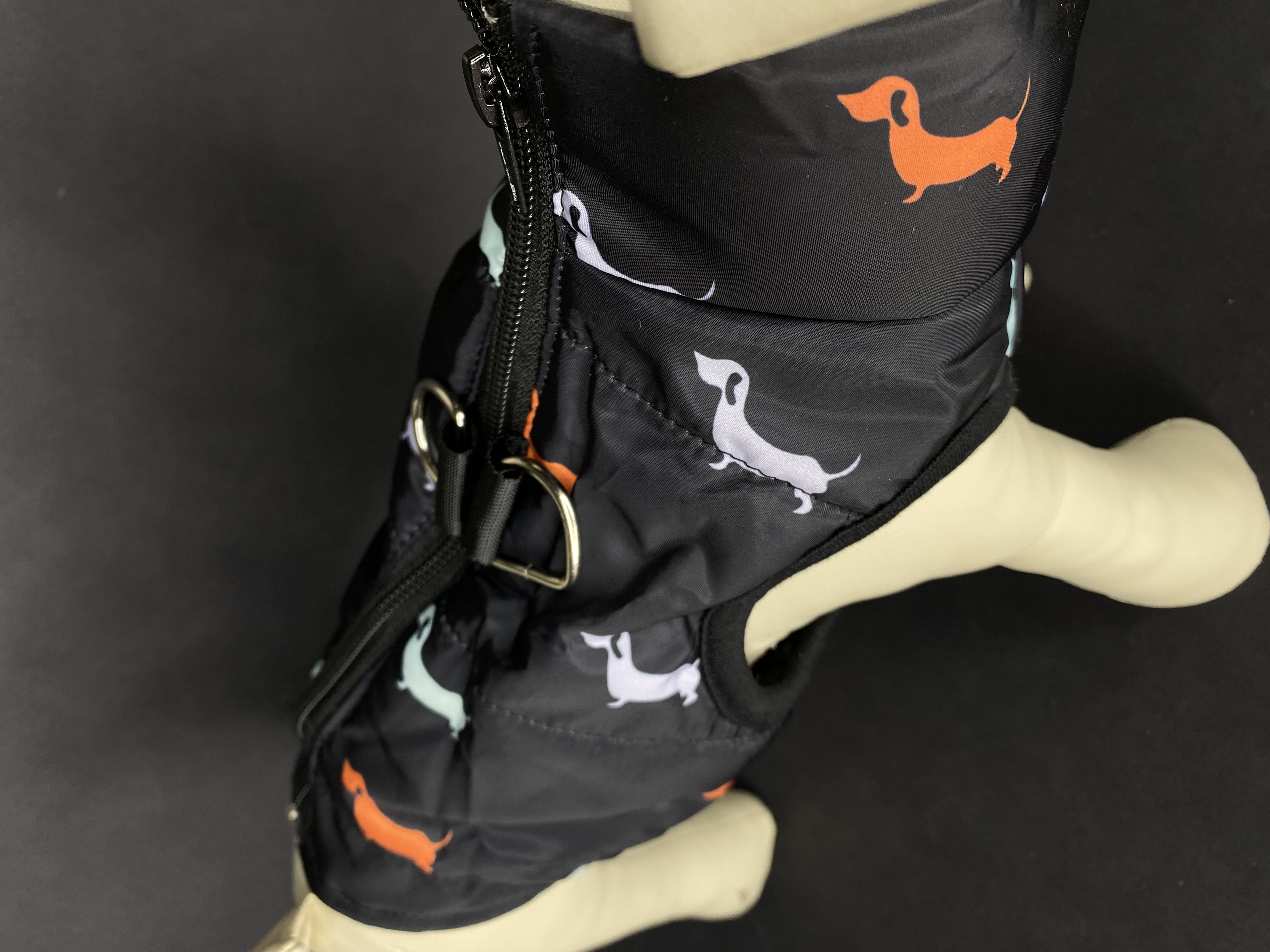 BLACKFIT bunda pre psa ČIERNA veľ. L