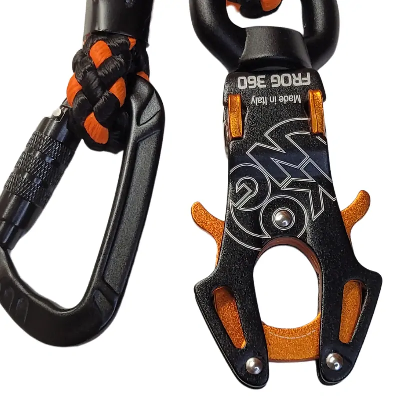  KONG prepínacie vodítko pre psov 300 cm x 14 mm čierno-oranžová