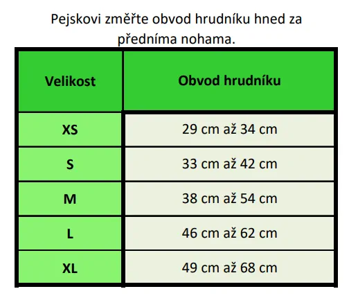 REFLEX Šírky pre psa s vodítkom M - zelené