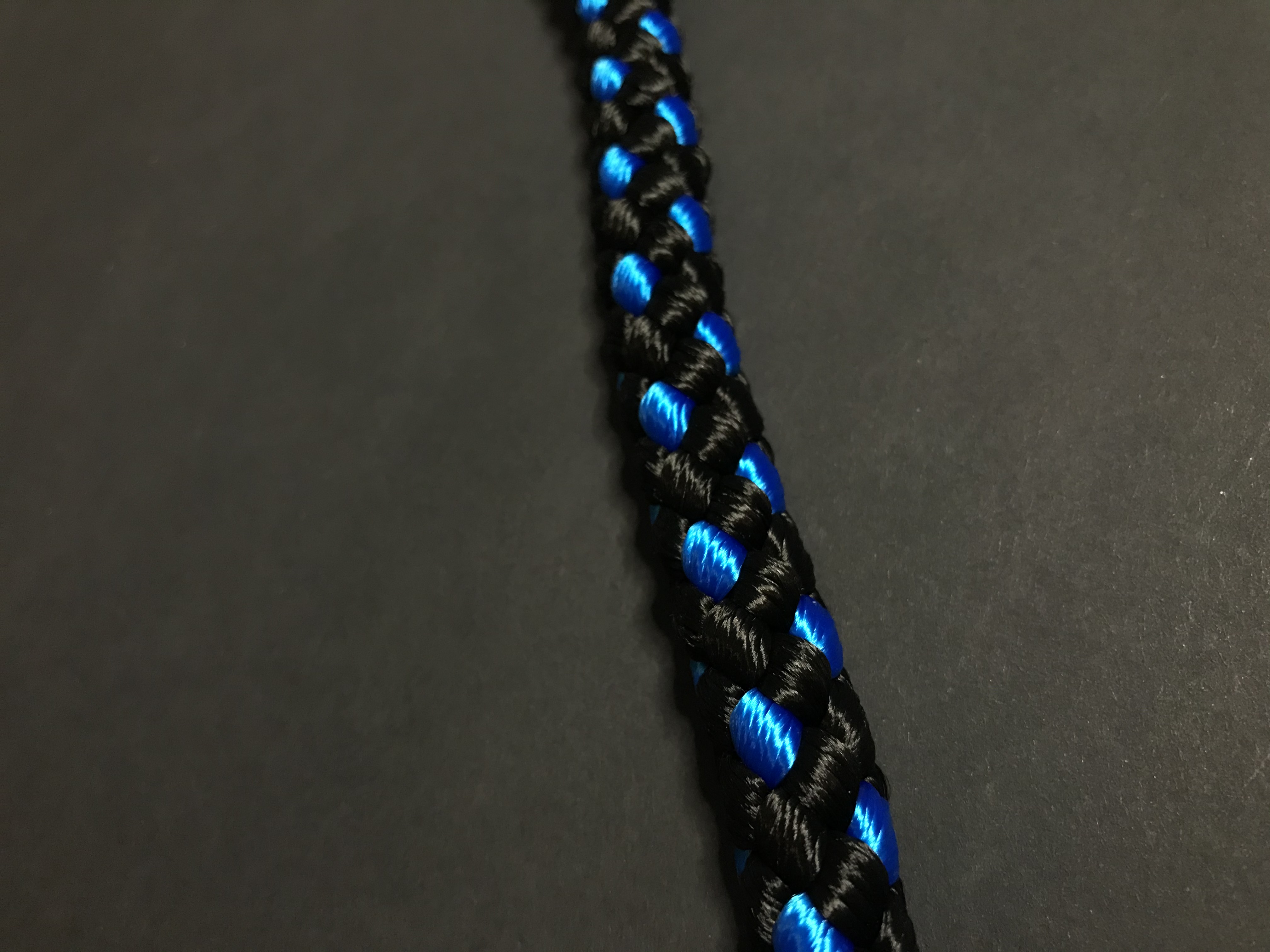 Palkar vodítko pre psov 150 cm x 14 mm čierno-modrá