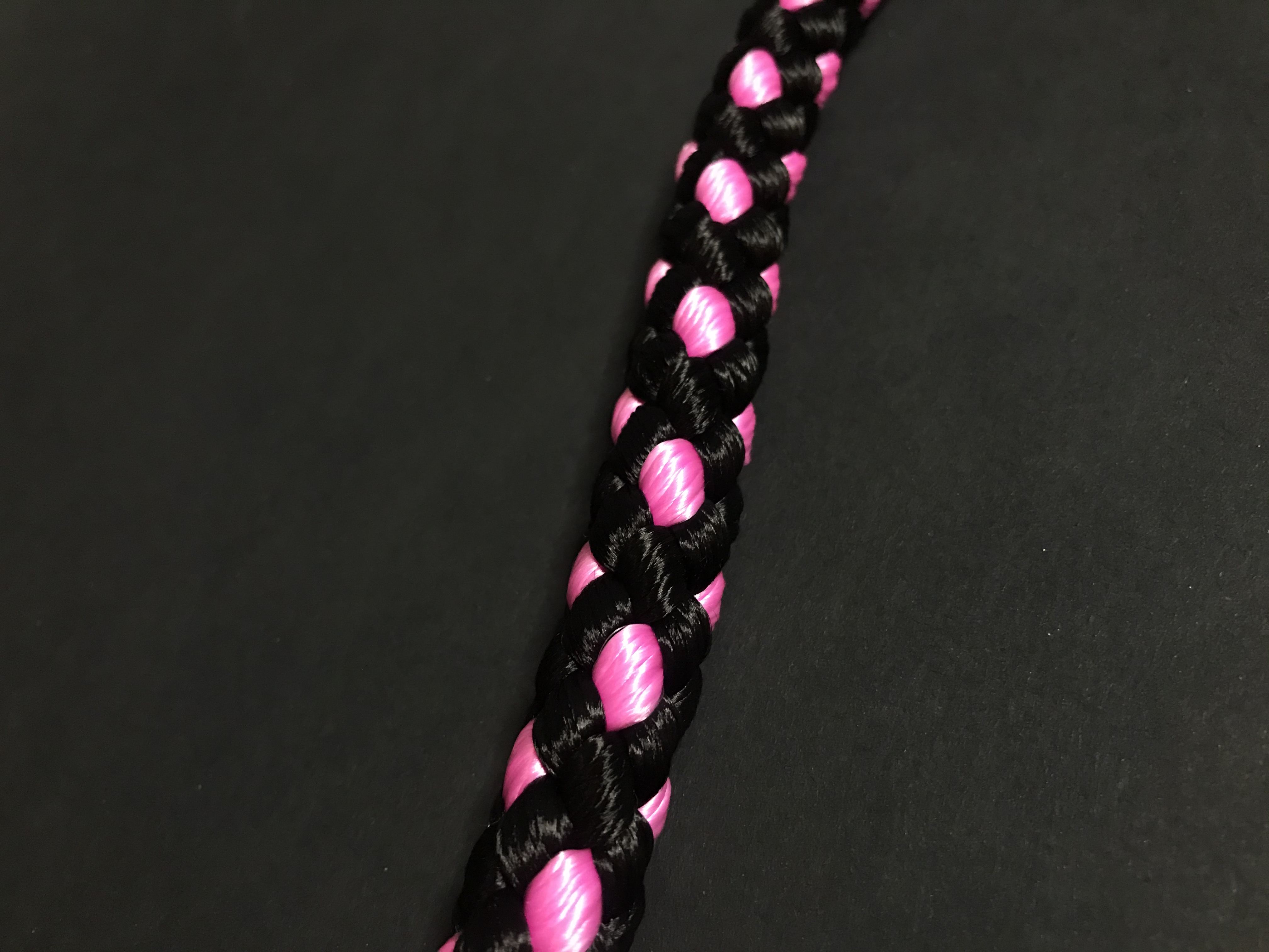 Palkar vodítko pre psov 150 cm x 14 mm čierno-ružová