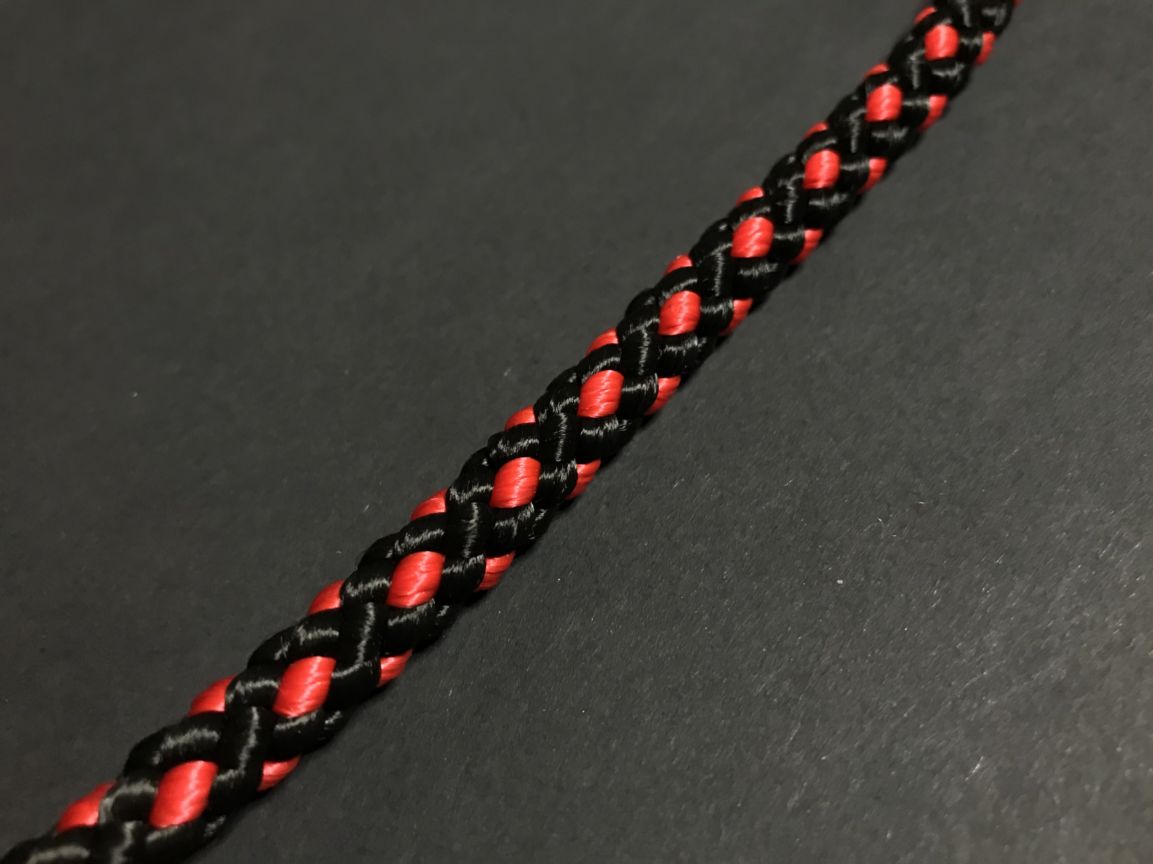 Palkar vodítko pre psov 150 cm x 8 mm čierno-červená