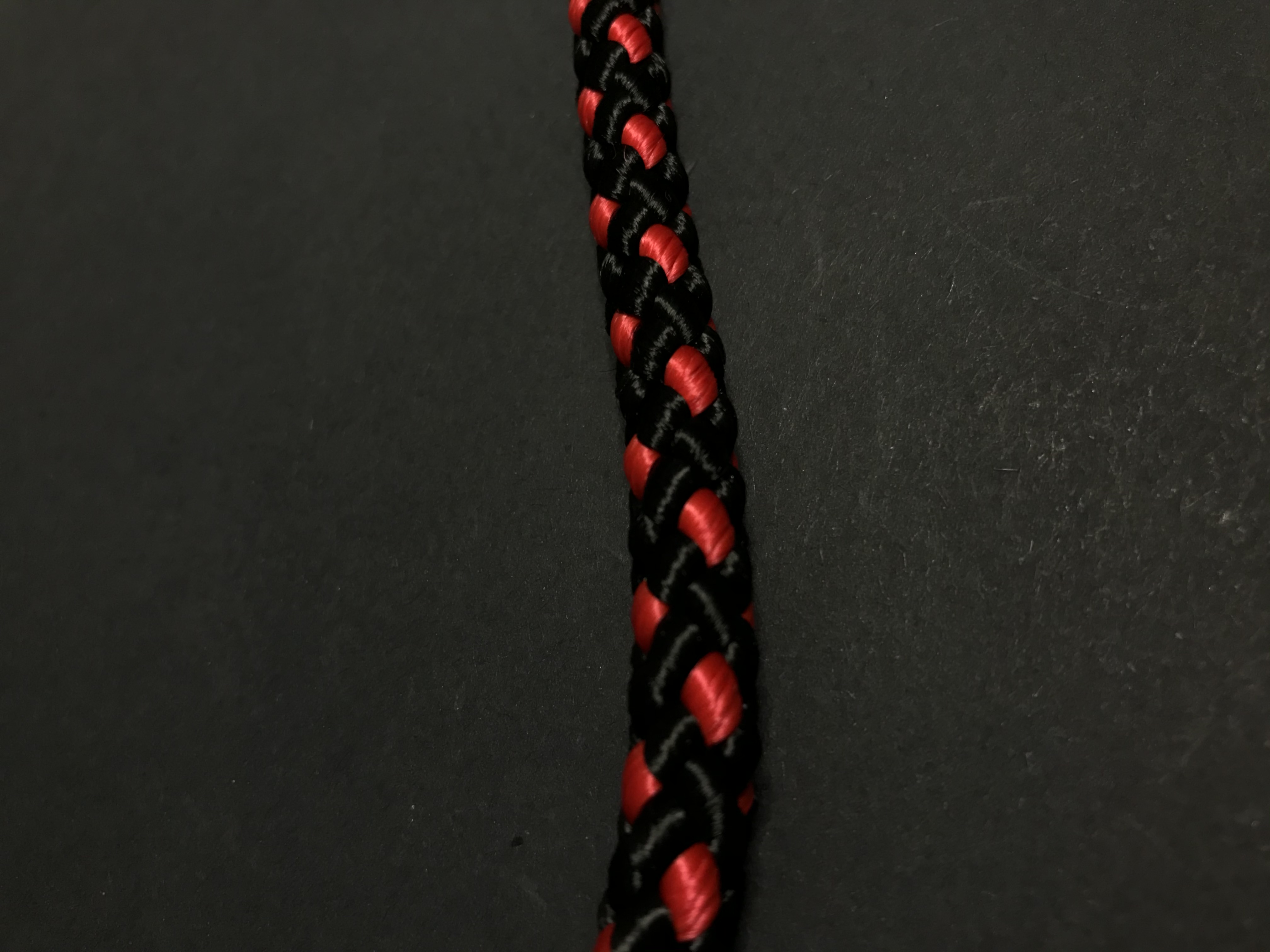 Palkar prepínacie vodítko pre psov 250 cm x 8 mm čierno-červená