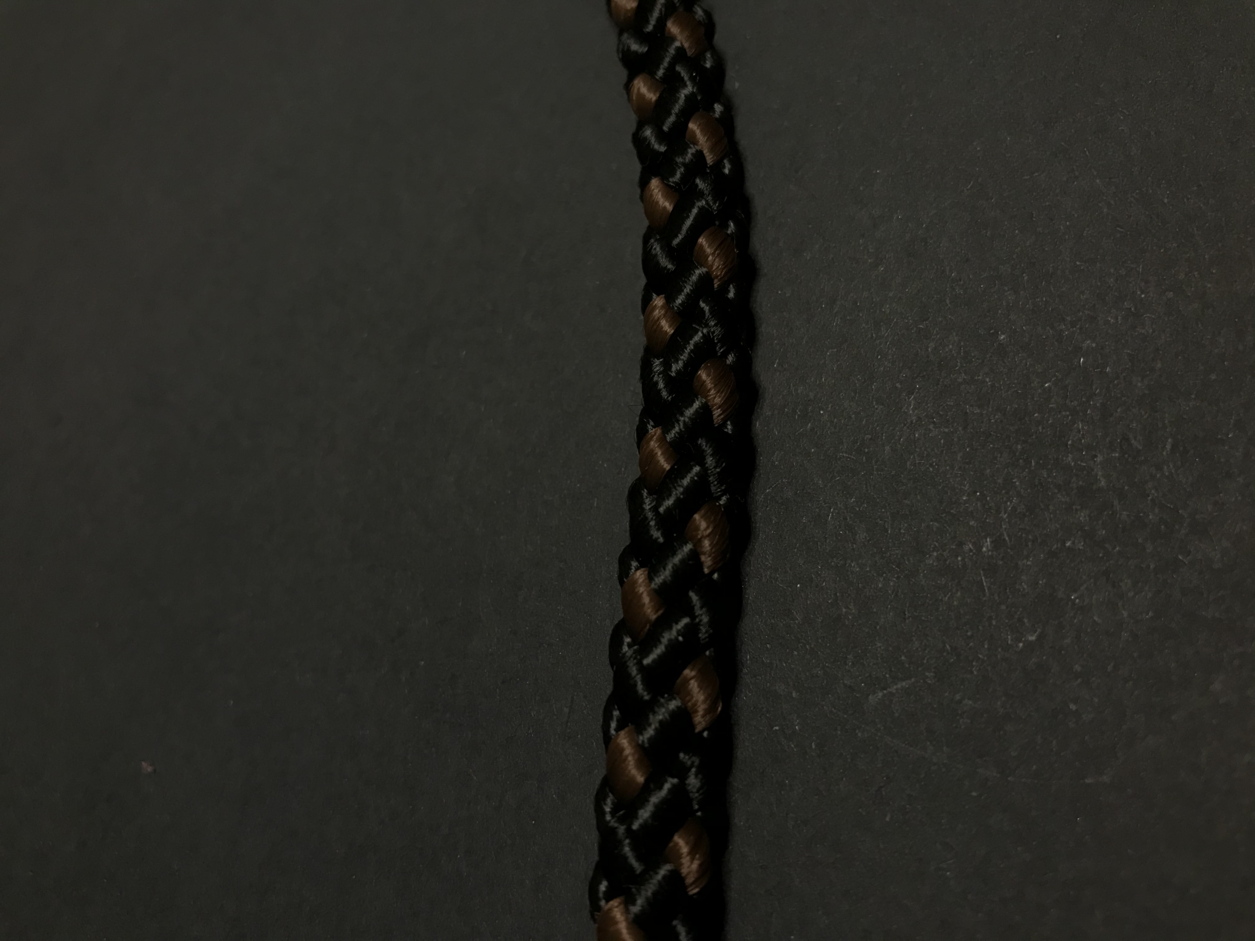 Palkar prepínacie vodítko pre psov 250 cm x 8 mm čierno-hnedá