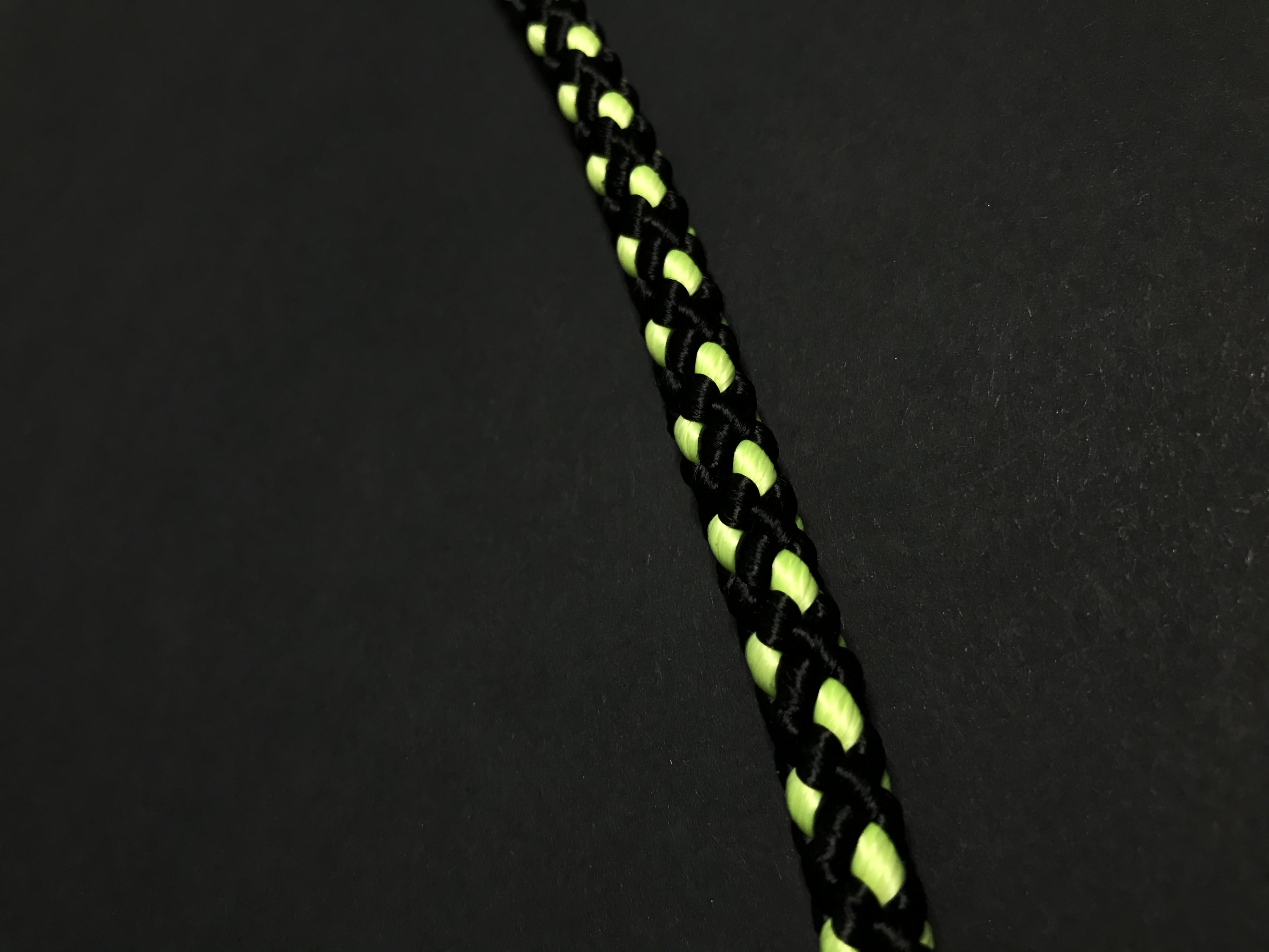 Palkar prepínacie vodítko pre psov 250 cm x 8 mm čierno-fosforová