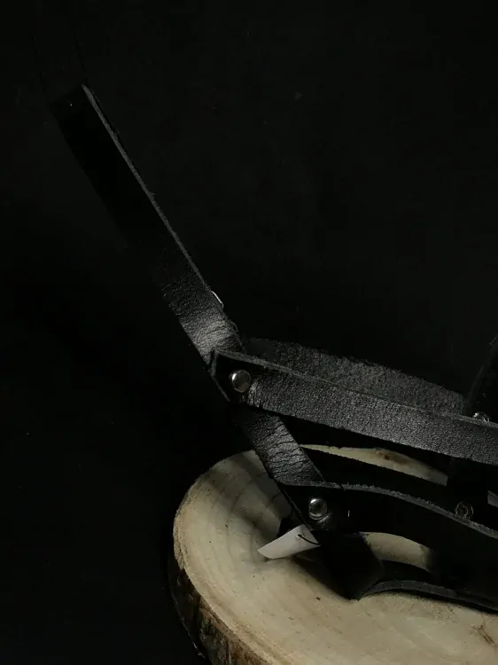 Palkar kožený náhubok pre psov veľ. 3 28 cm x 8 cm čierna