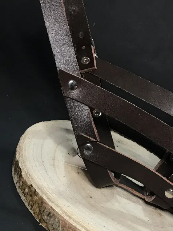 Palkar kožený náhubok pre psov veľ. 3 28 cm x 8 cm hnedá