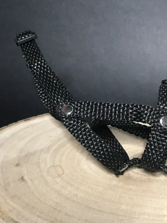 Palkar nylonový náhubok pre psov veľ. 1 18 cm x 6 cm čierna