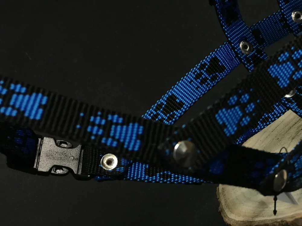 Palkar nylonový náhubok pre psov veľ. 3 26 cm x 9,5 cm čierno-modrá